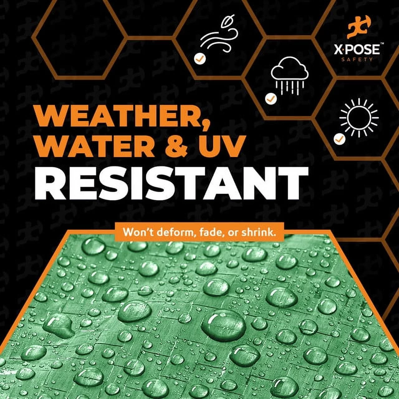 X-pose Safety Better Blue Poly Tarp 5' x 7' - Multipurpose Protective Cover - Lightweight, Durable, Waterproof, Weather Proof - 5 Mil Thick Polyethylene - Womvr