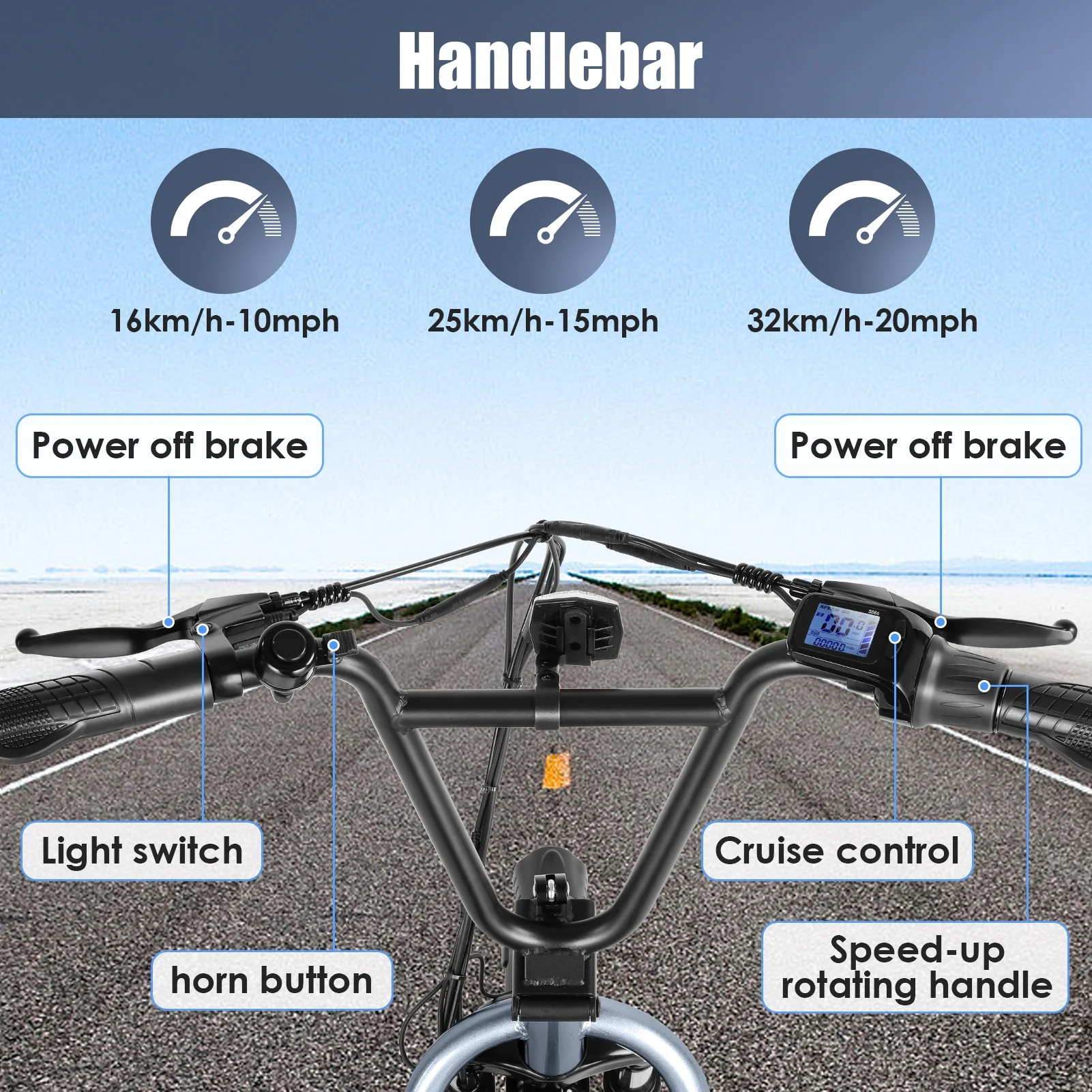 Caroma 500W Electric Scooter with Seat for Adult, 14 inch Commuter Electric Scooter with Dual Shock Absorbers and Basket - Up to 25 Miles 20 MPH, Silver - Womvr