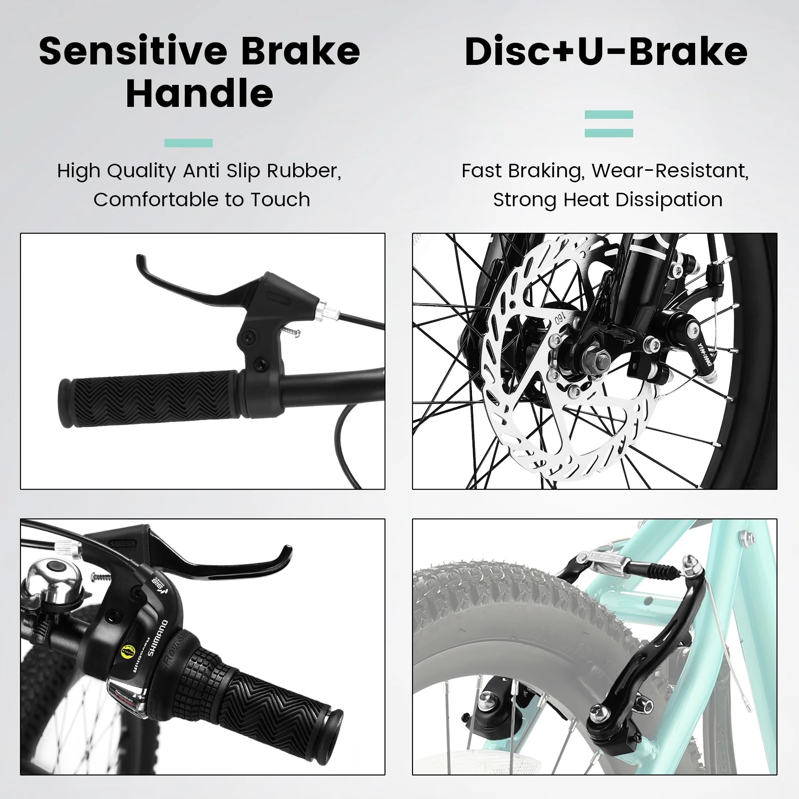 CIYOYO Kids Bicycle 20 inch Montain Bike for Boys and Girls,7 Speed Bike 8-12 Years Old Green - Womvr