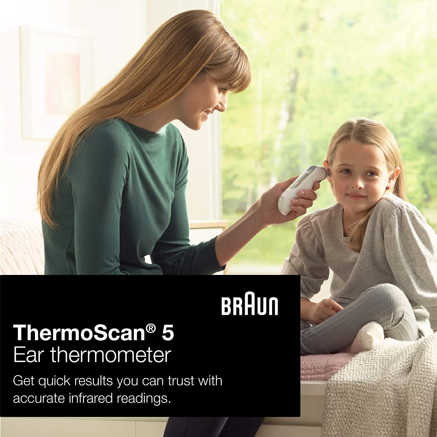Braun ThermoScan 5 Ear Thermometer Digital Display, All Ages, White, IRT6500US - Womvr
