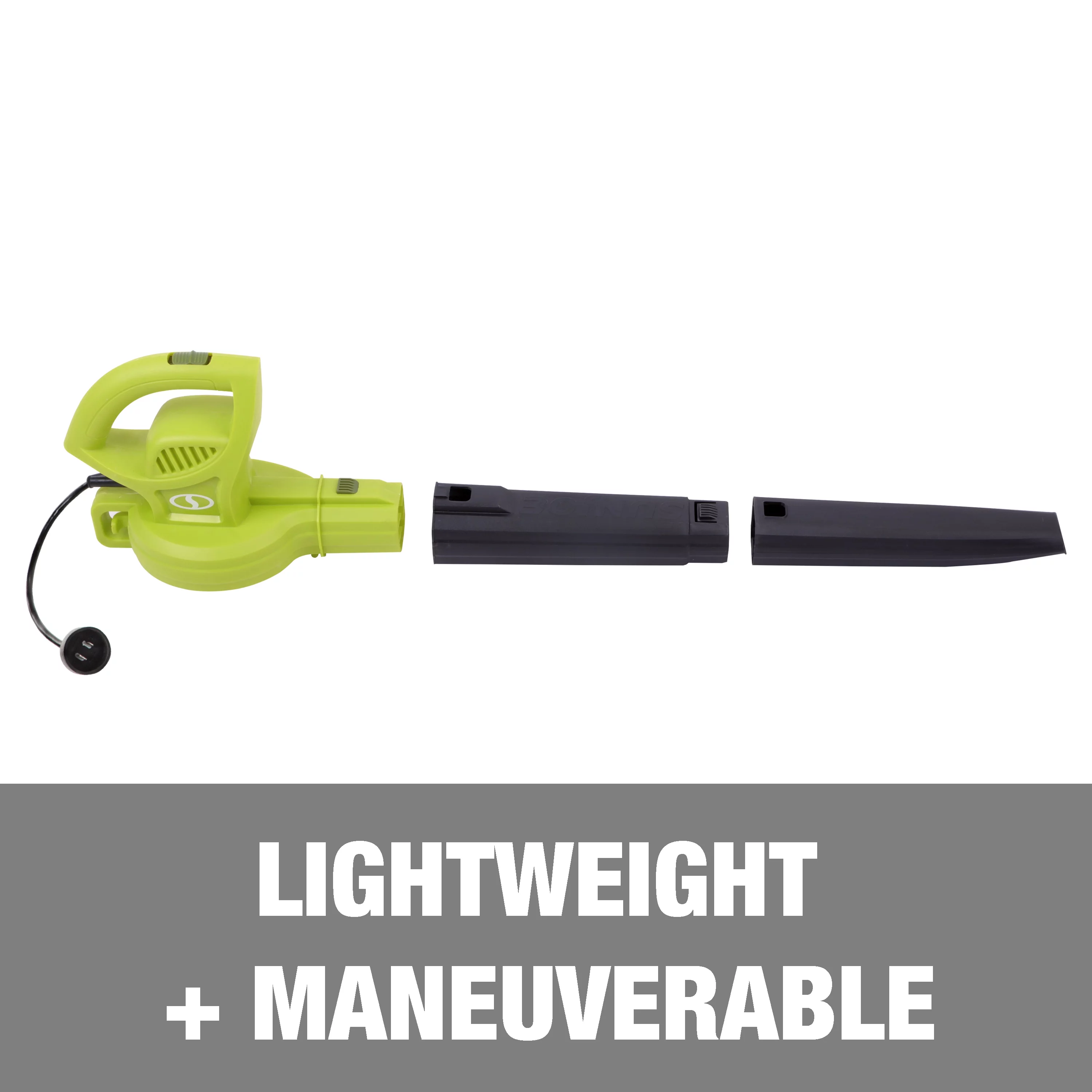 Sun Joe All-Purpose Electric Leaf Blower, 6-Amp, 155-mph, 260-CFM - Green - Womvr