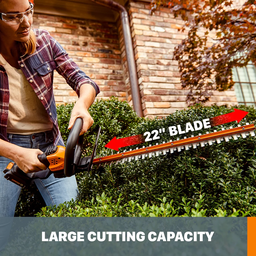 Worx Cordless 20V Leaf Blower, Hedge Trimmer, & Weed Trimmer Combo Kit - Womvr