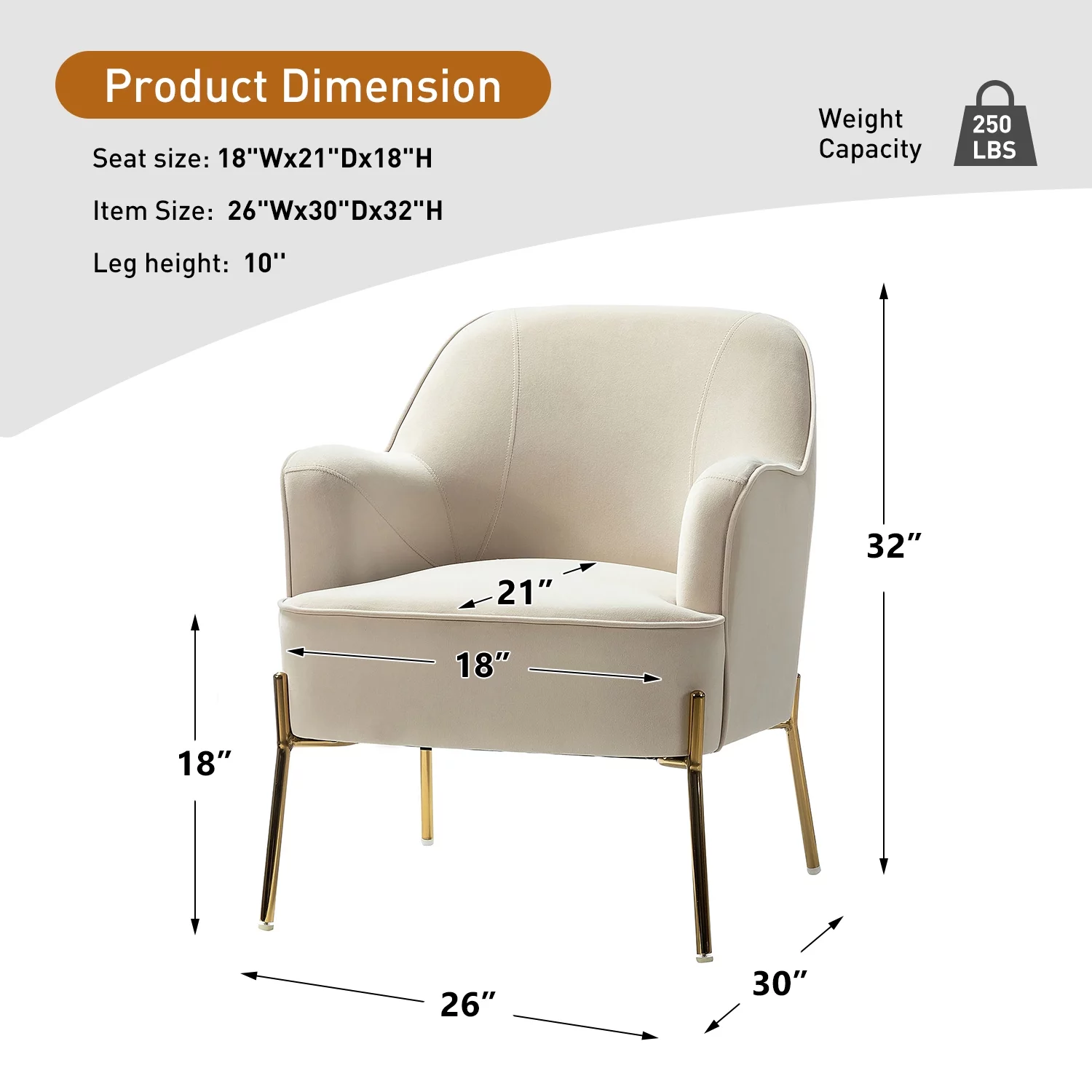 Velvet Upholstered Accent Chair Metal Legs Curved Backrest Lounge Home Armchair Bedroom Adult Pink - Womvr