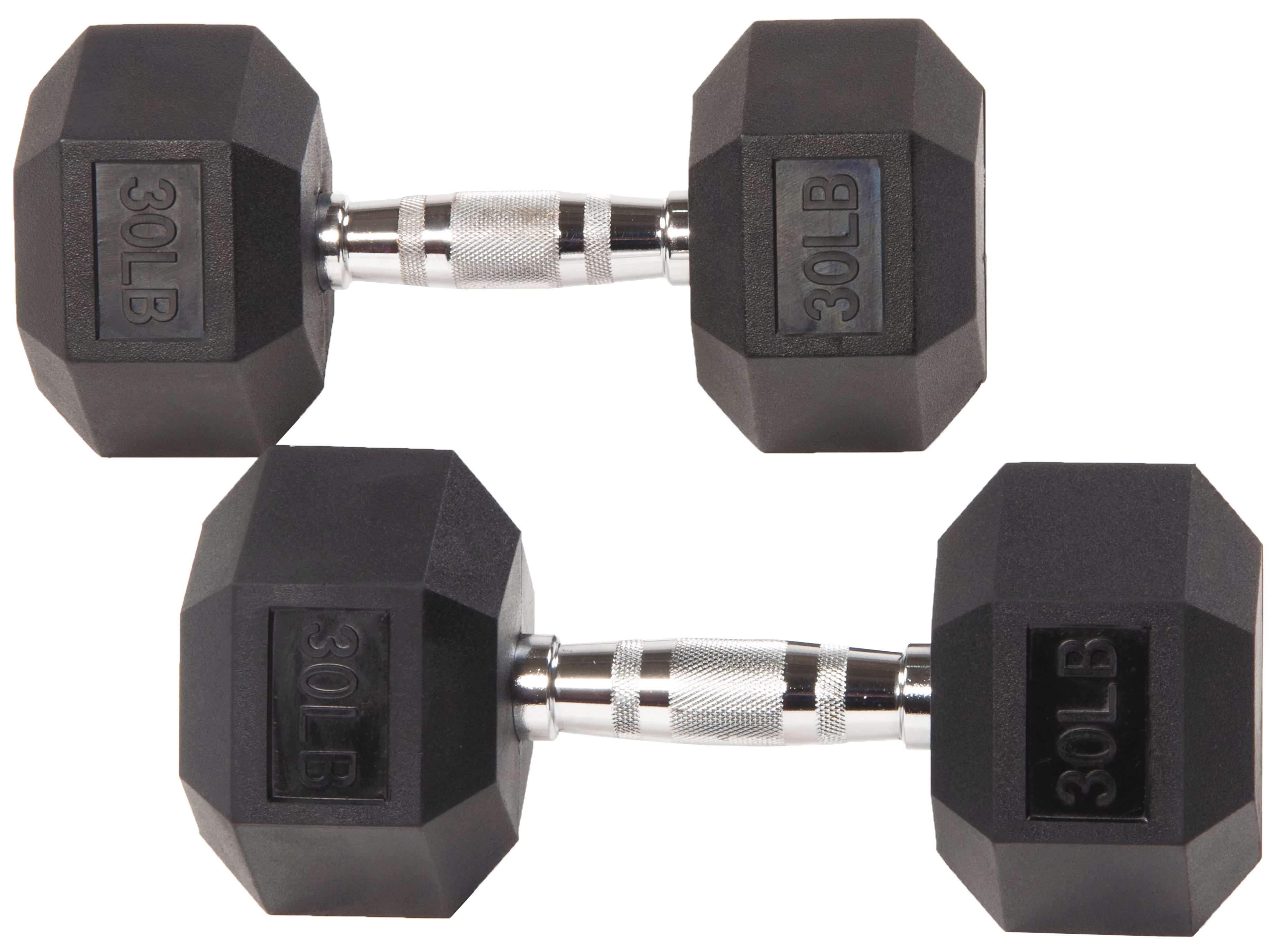 BalanceFrom Rubber Encased Hex Dumbbells, 20 Lbs. Pair - Womvr
