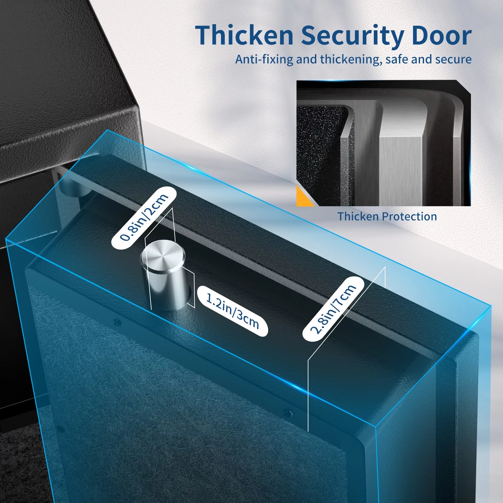 SRWTRCHRY Fingerprint 5-Gun Safe, 2s Quick Access Gun Cabinet with 2 Open Ways, Electronic Storage Cabinet for Rifles, Heavy-Duty Security Cabinet with Removable Shelf, 56''H - Womvr