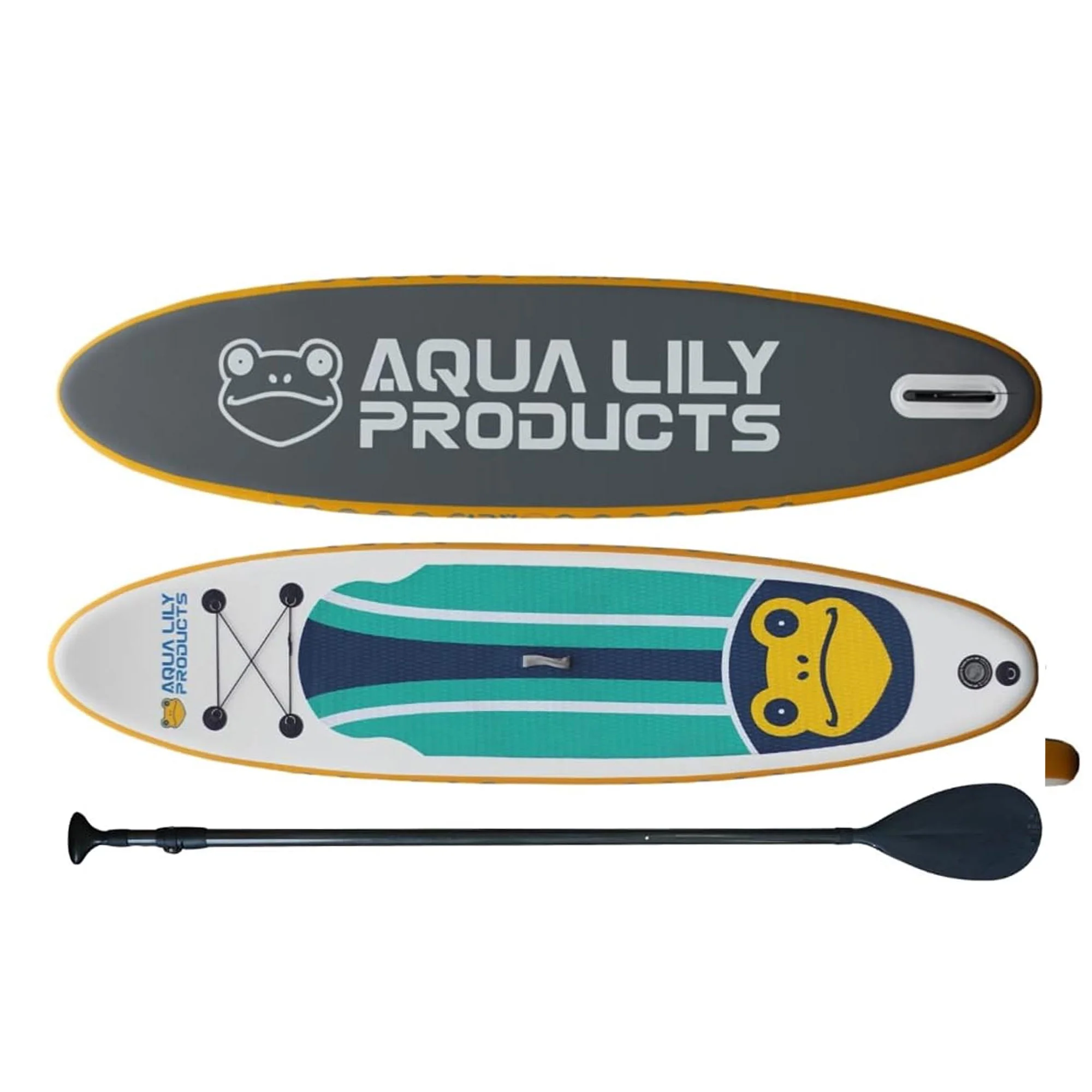 Aqua Lily Pad Premium Inflatable Stand Up Paddle Board w/Accessories & Bag - Womvr