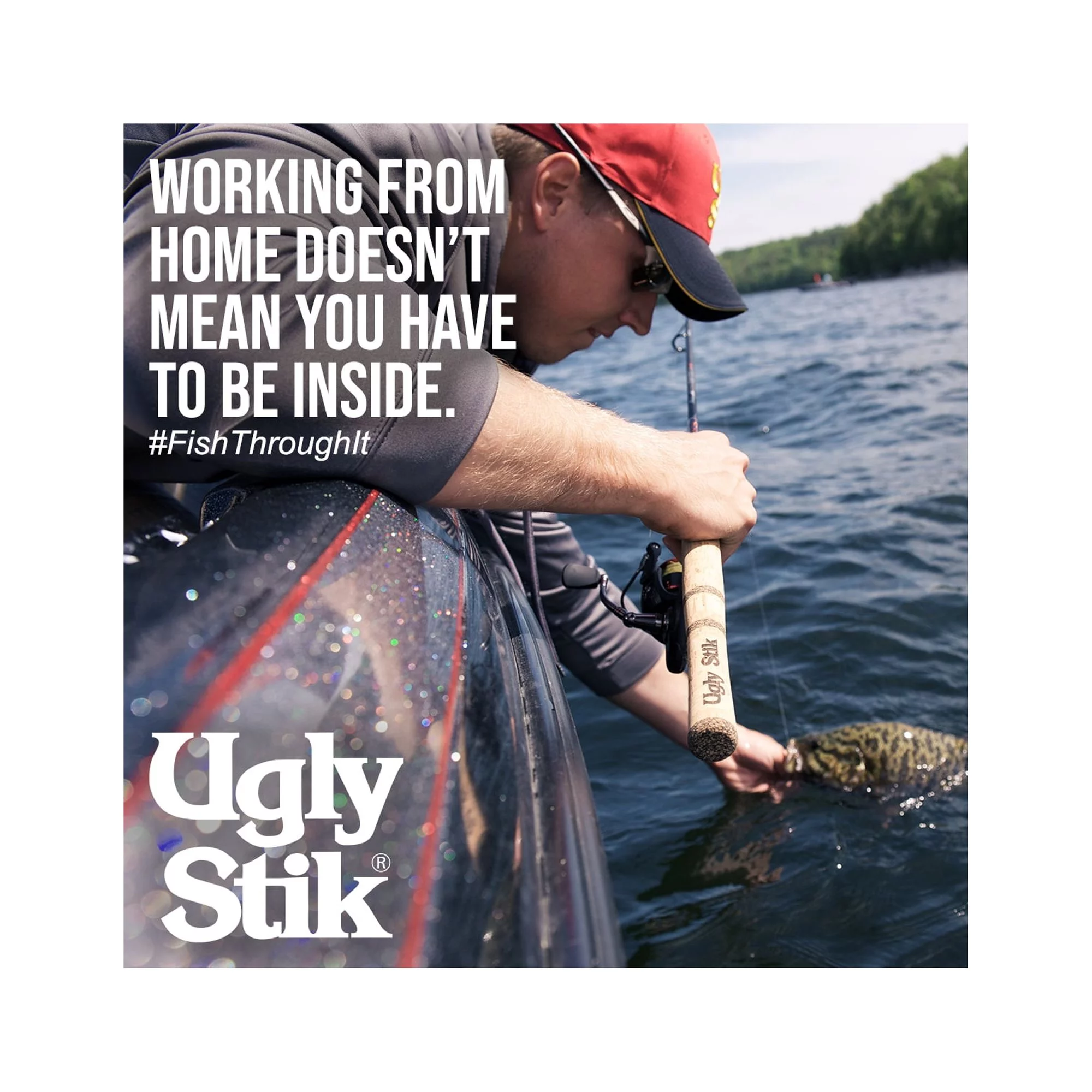 Ugly Stik 6'8” Carbon Spinning Rod, One Piece Spinning Rod - Womvr