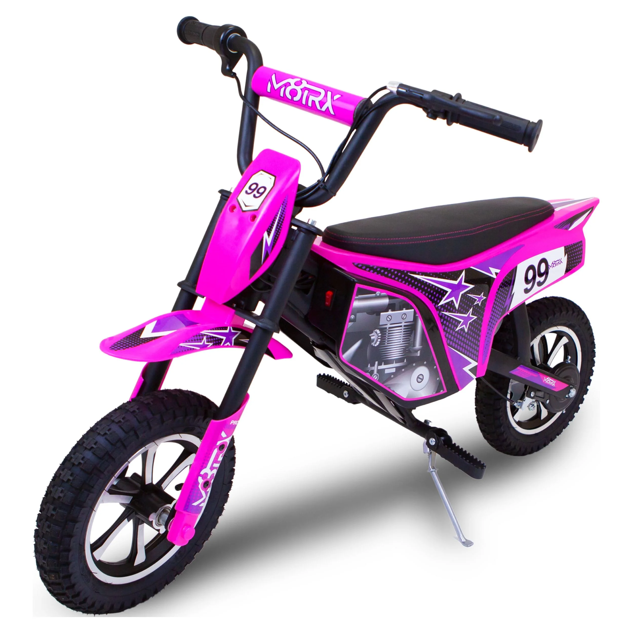 M8TRIX Blue 24V Electric Dirt Bike, Ride on Toy Motorcycle for Kids and Teens - Womvr