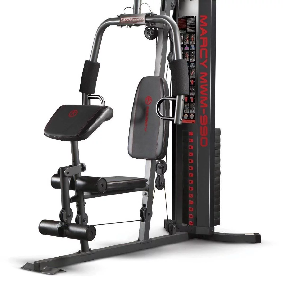 Marcy Dual-Functioning Full Body 150lb Stack Home Gym Workout Machine MWM-990 - Womvr