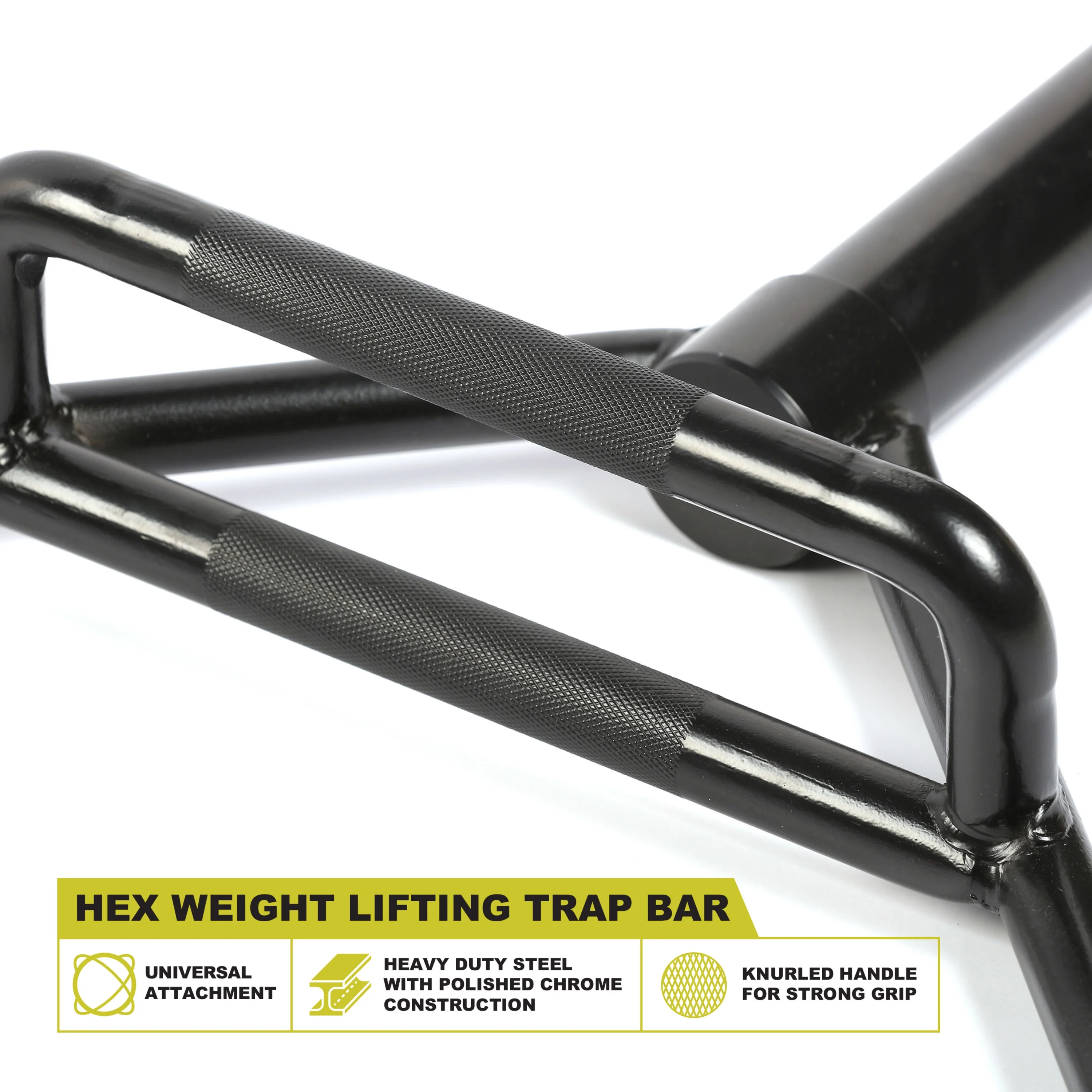 PRCTZ, Olympic 2-in Hex Weight Lifting Trap Bar, 1000-Pounds Capacity - Womvr