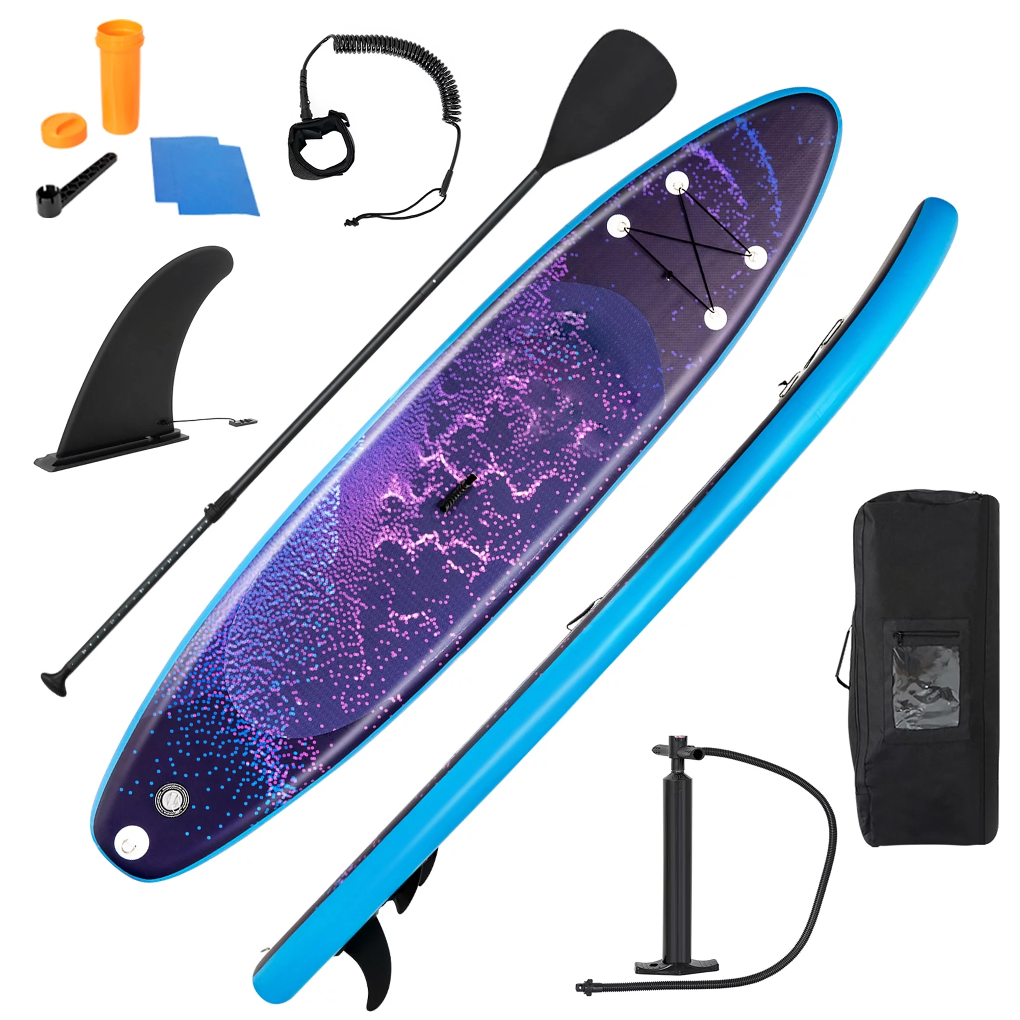 Gymax 10.5 ft Inflatable Stand-Up Paddle Board Non-Slip Deck Surfboard w/ Hand Pump - Womvr