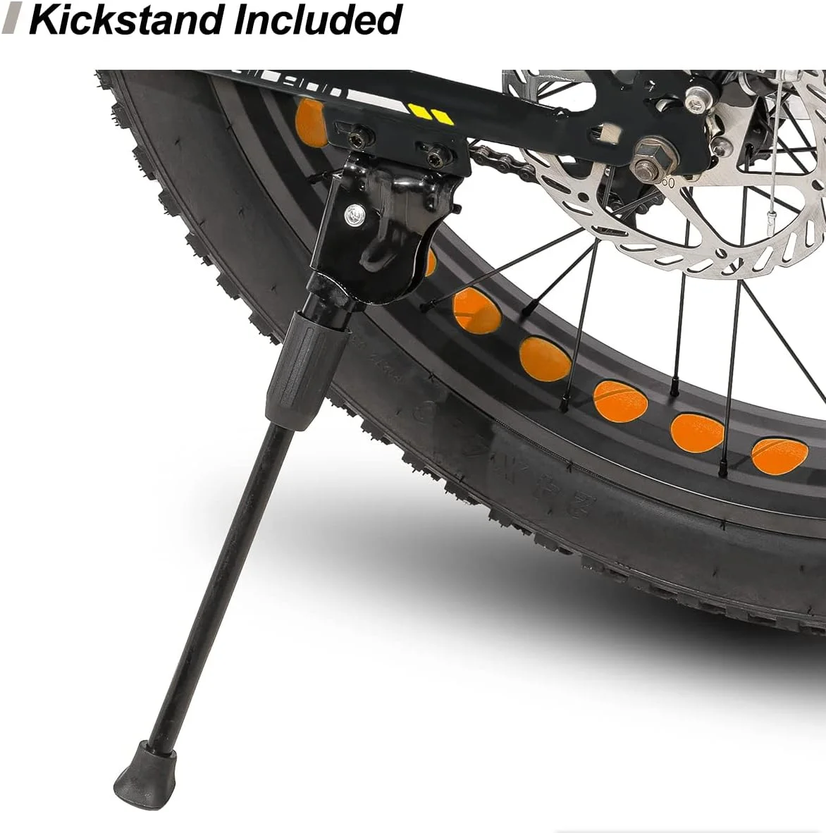 Hiland Kids Fat Tire Bike, Shimano 7-Speed, Dual-Disc Brakes, 20 inch Kids Trail Mountain Bike for Boys Girls, Silver - Womvr