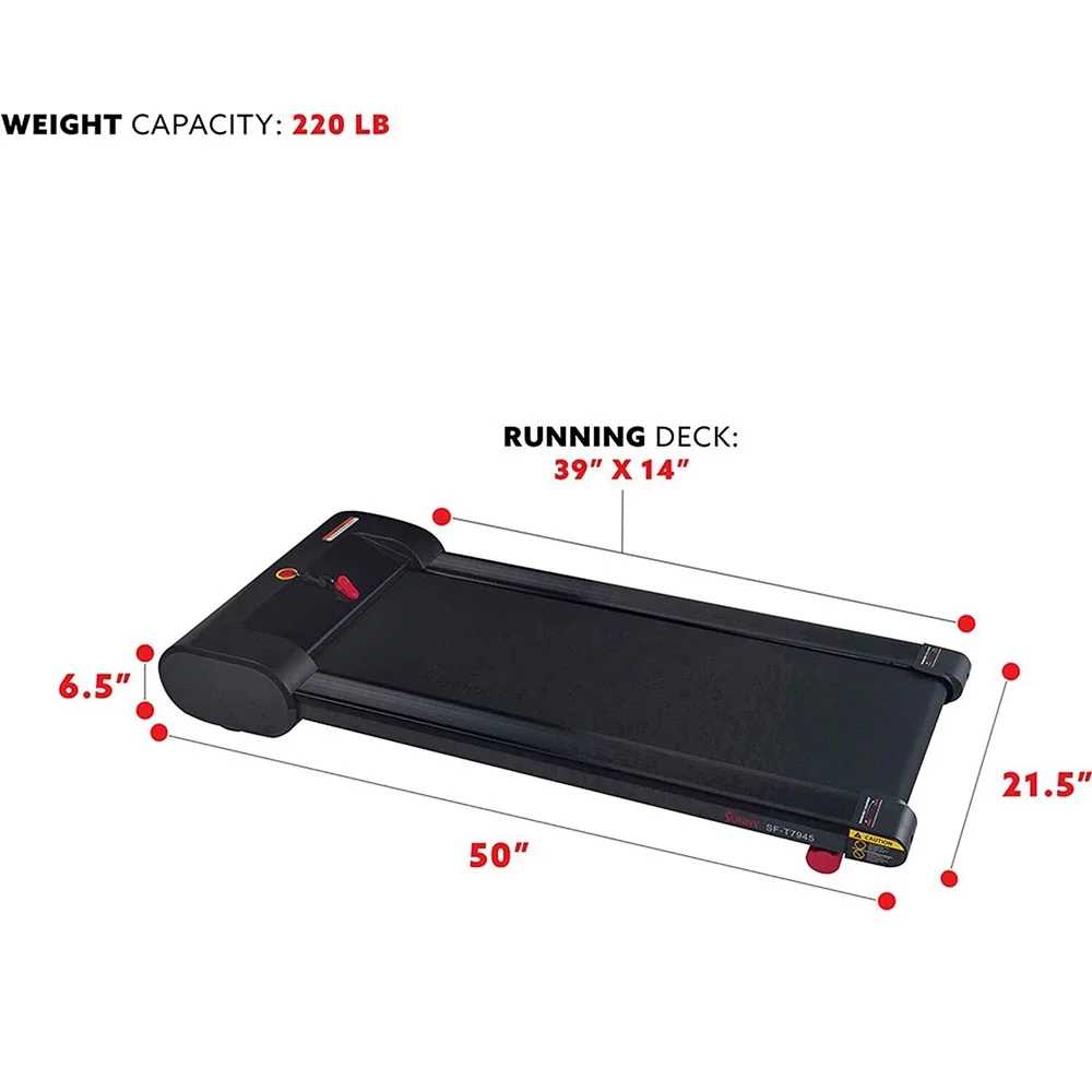 Idealforce Treadmill for Home, 1-6KM/H Under Desk Treadmill, Treadmill Walking Pad with Remote Control - Womvr