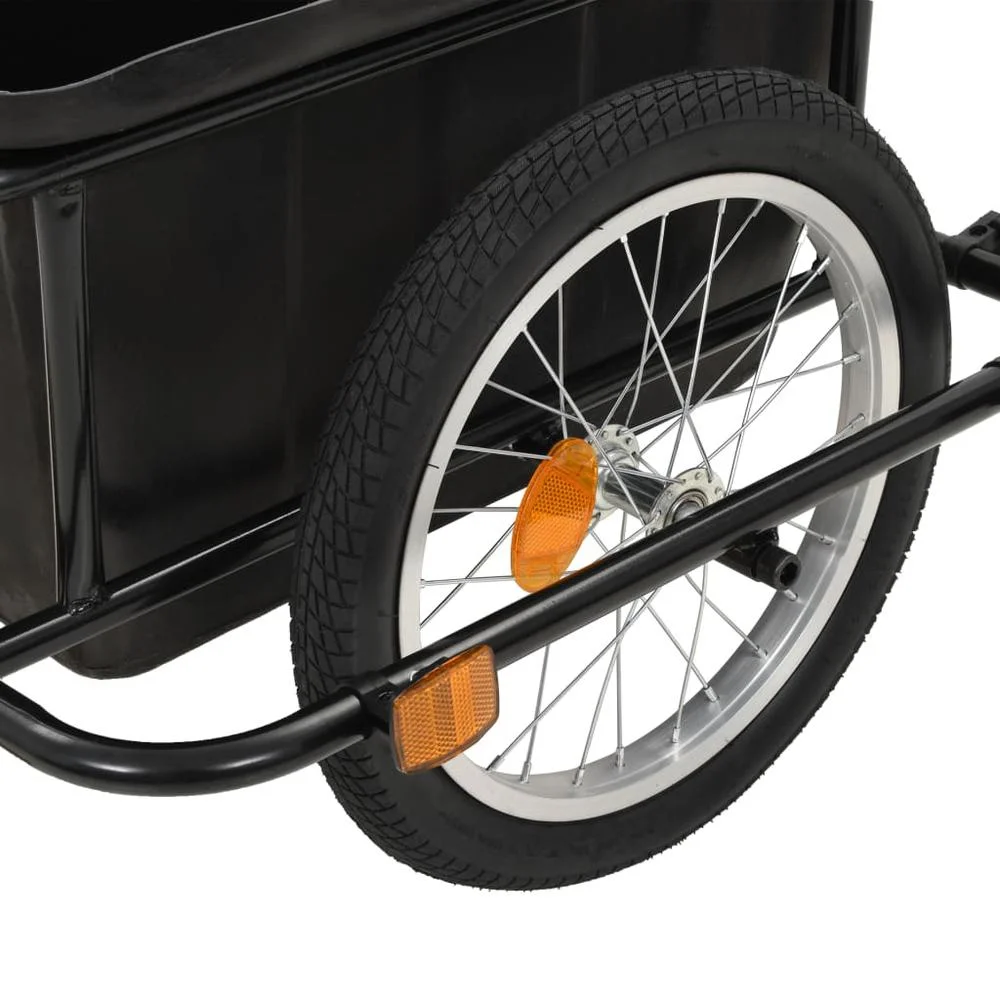 vidaXL Bike Cargo Trailer Black 50 L, 91773 - Womvr