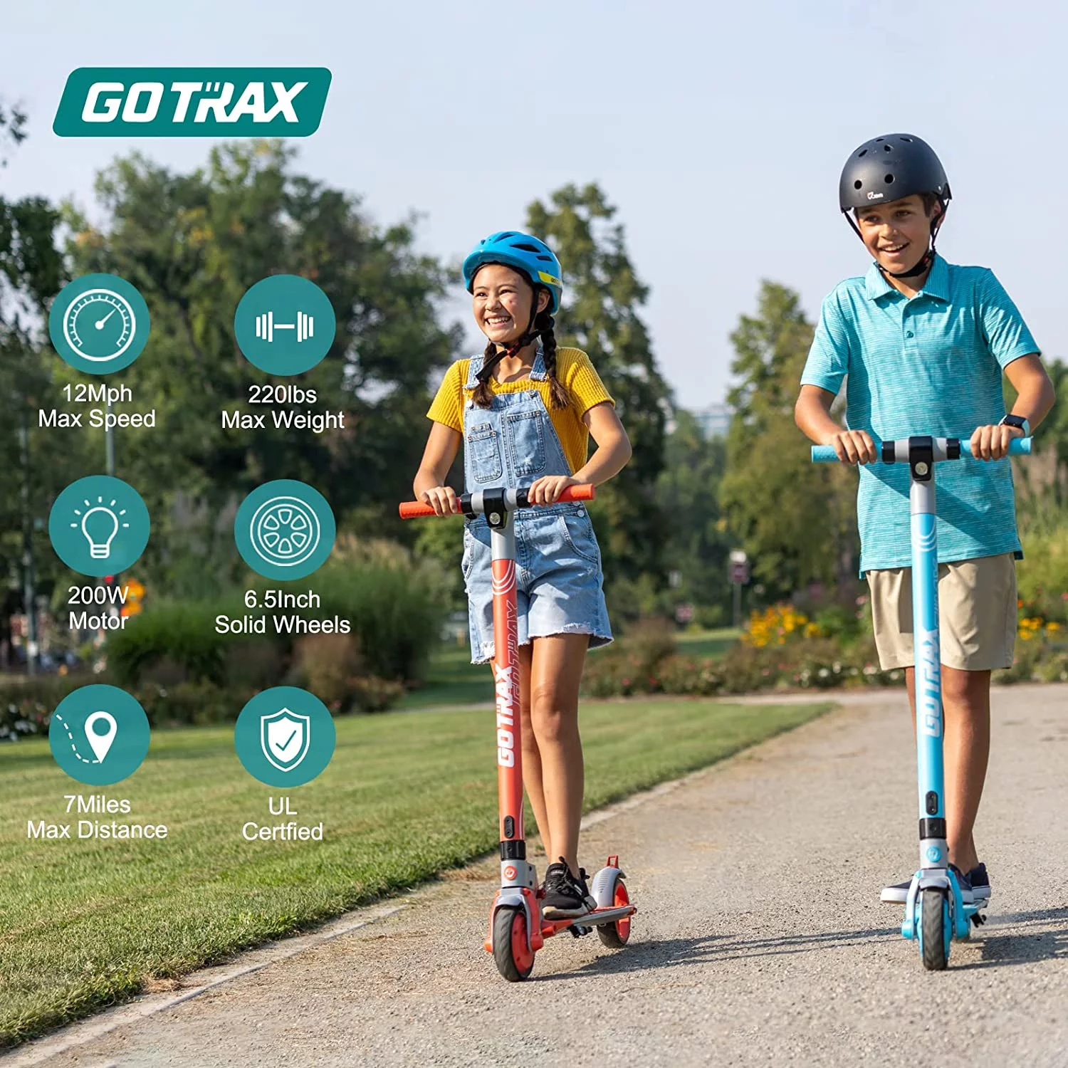 GOTRAX Vibe Electric Scooter for Kids Teens 8-15, 250W 6.5