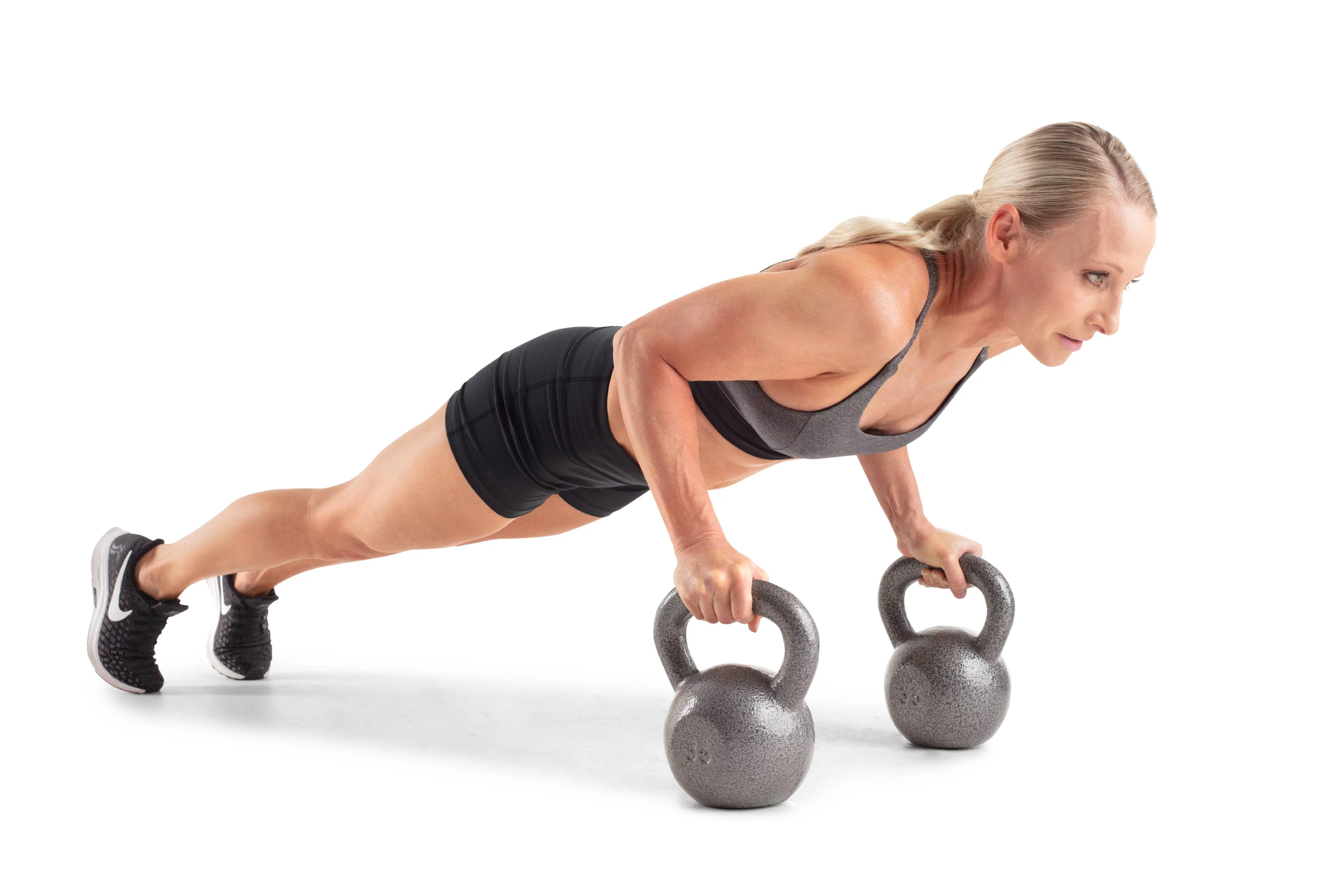 Weider, 30lb Cast Iron Hammertone Finish Kettlebell, Single - Womvr