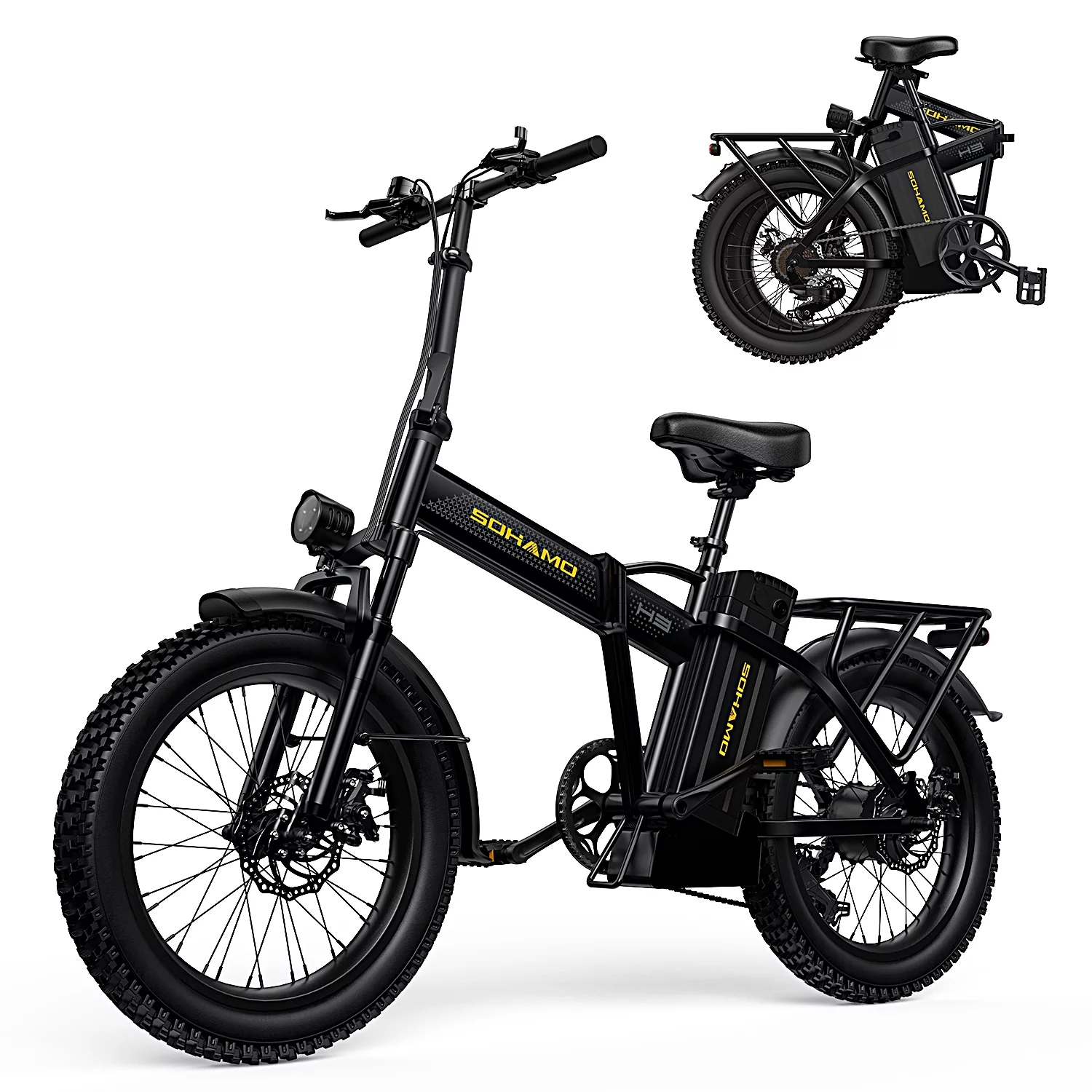 SOHAMO Adult Electric Bike, 750W Motor 26