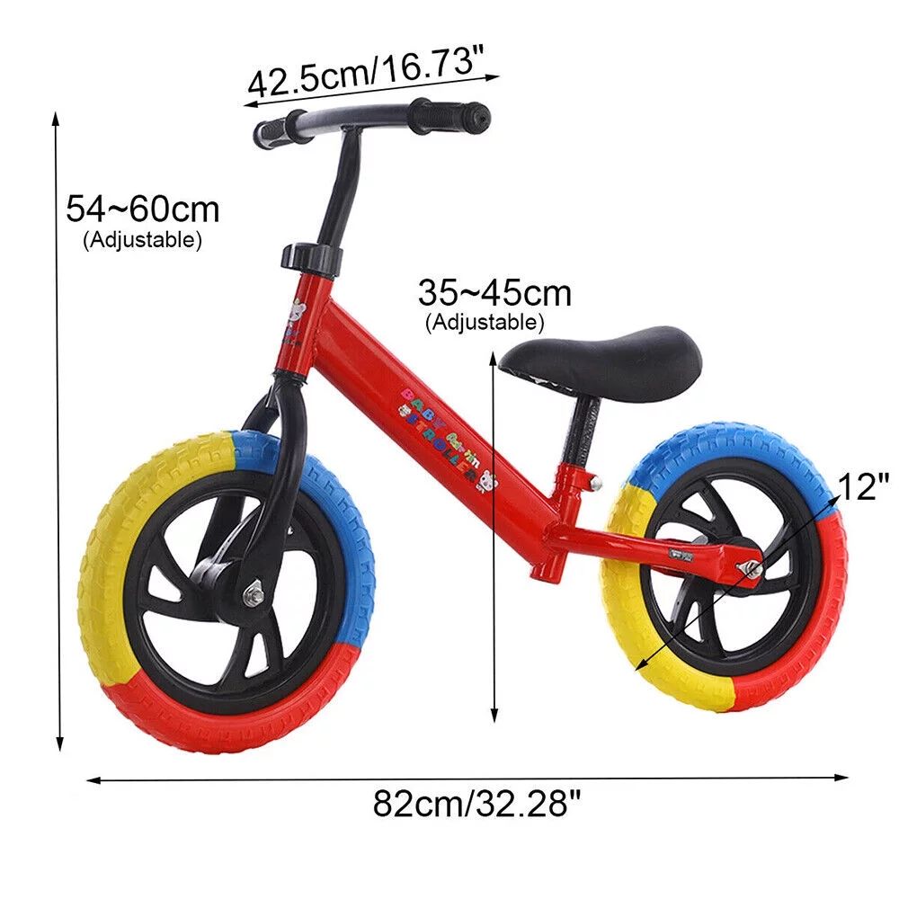 Kids Balance Bike Toddler Training Bicycle Wheels Walking For 2-6 Years Children Kid Christmas Halloween Gift - Womvr