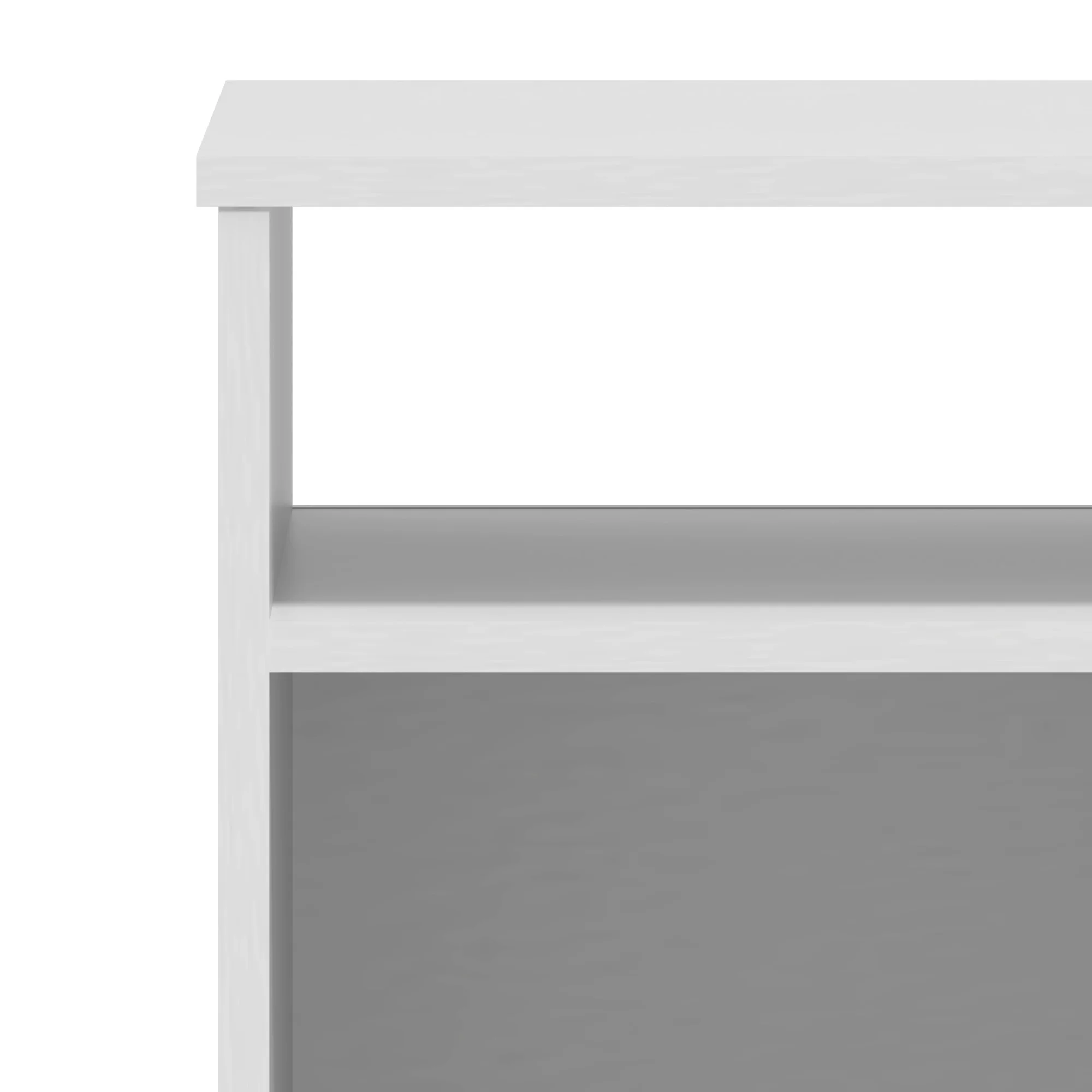Mainstays Ardent Open Shelf Nightstand, White - Womvr