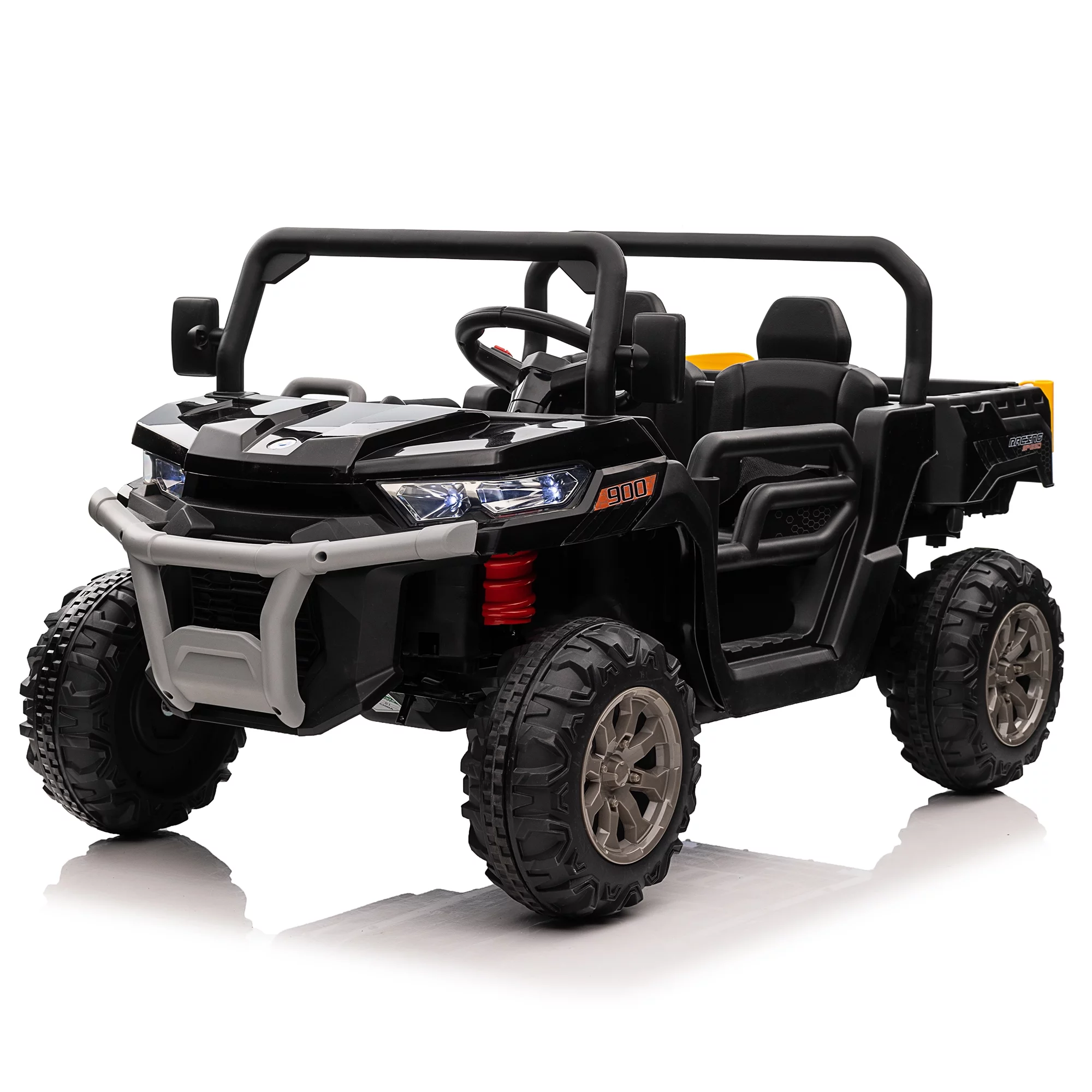 24V Kids Ride On Dump Truck 2 Seater with Remote,Green - Womvr