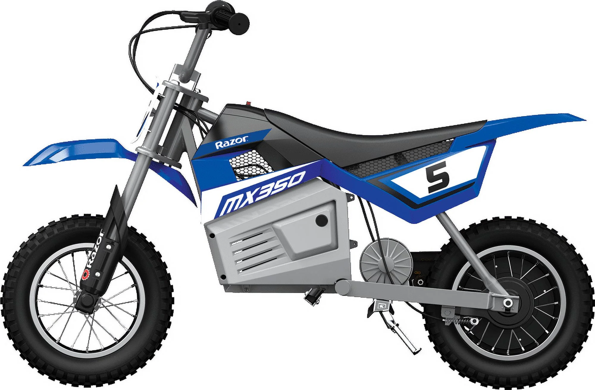 Razor Dirt Rocket MX350 - Black with Decals Included, 24V Electric-Powered Dirt Bike for Kids 13+ - Womvr