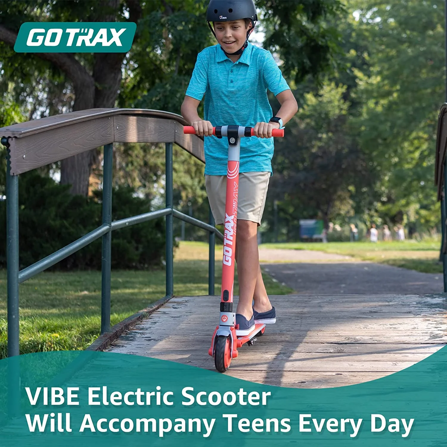 GOTRAX Vibe Electric Scooter for Kids Teens 8-15, 250W 6.5