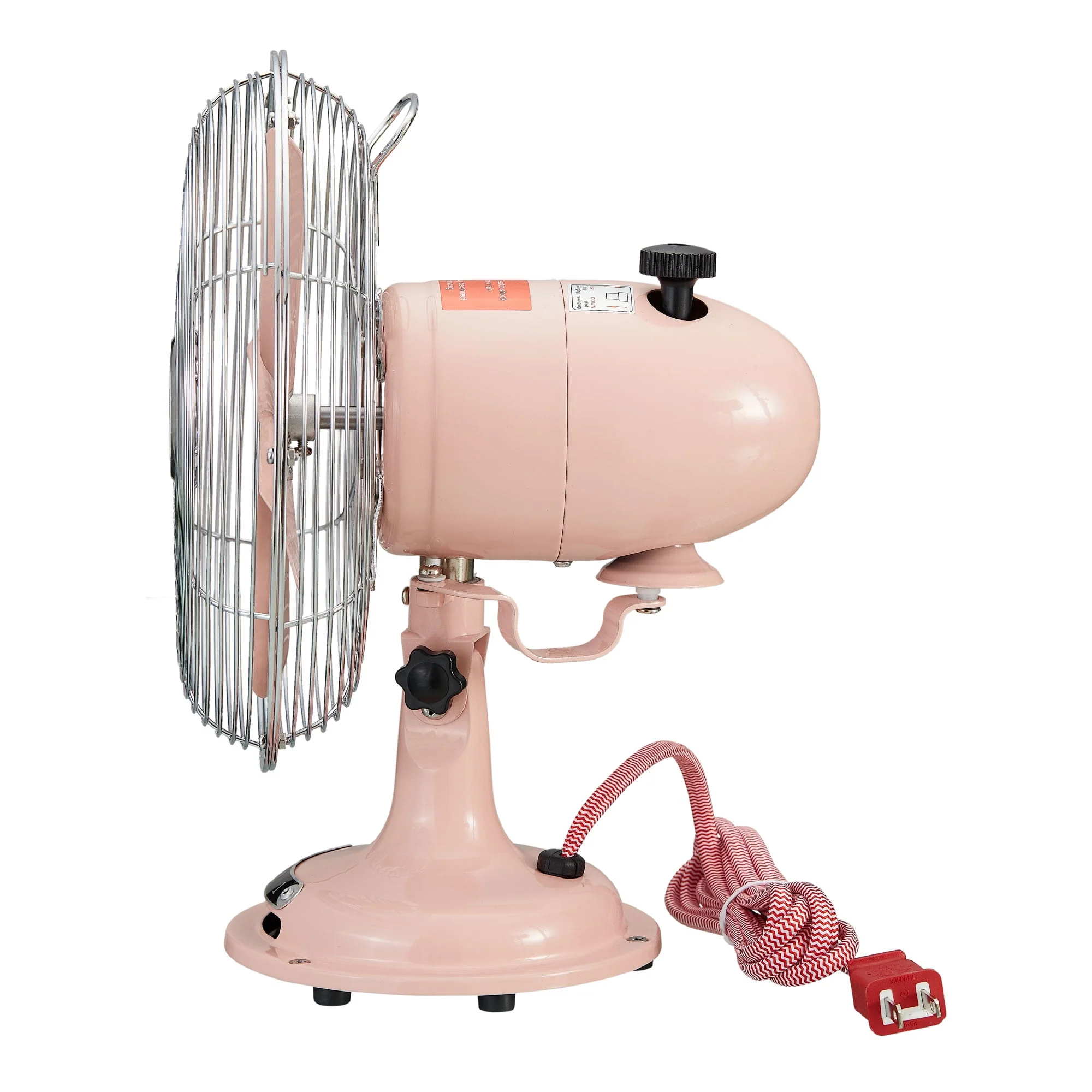 Better Homes & Gardens New 12 inch Retro 3-Speed Metal Tilted-Head Oscillation Table Fan Gold - Womvr
