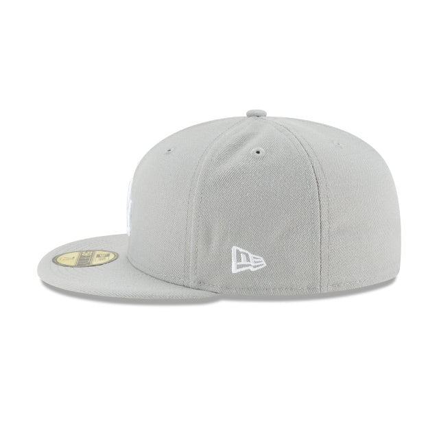 Los Angeles Dodgers Gray Basic 59FIFTY Fitted Hat - Womvr