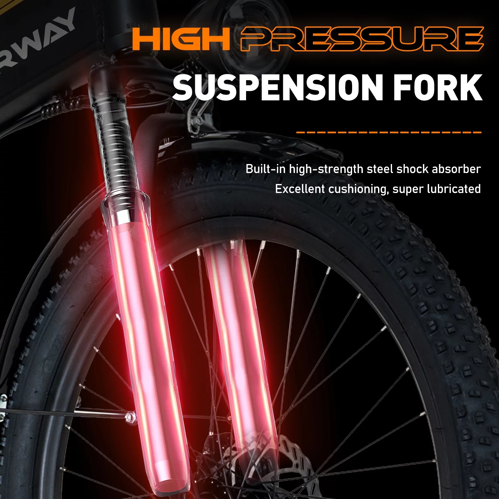 COLORWAY 26 Folding Electric bike,500W/12AH/36V Removable Battery, Light Aluminum Alloy E bike, Max speed up to 19.99MPH - Womvr