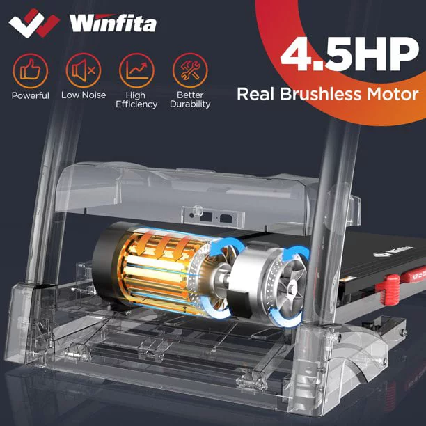 Famistar-T532 4.5 HP Folding Treadmills for Home, Running Machine Home Treadmills - Womvr