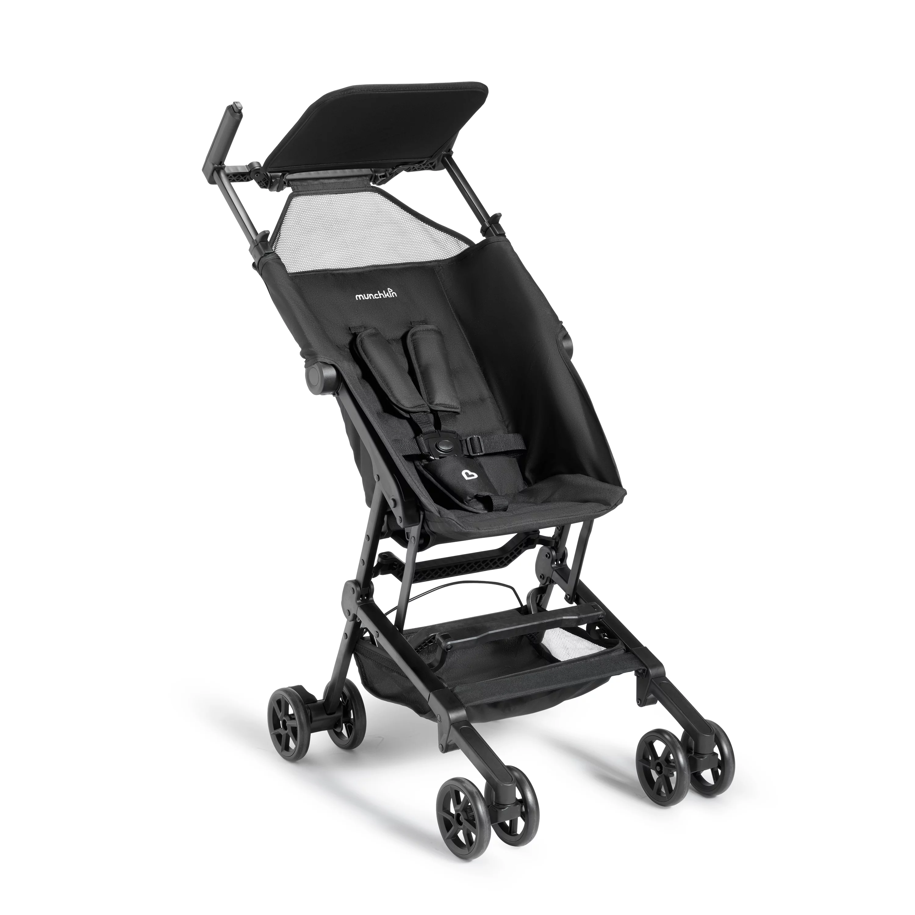 Munchkin? Sparrow? Ultra Compact Lightweight Travel Stroller for Babies & Toddlers, Black, Unisex - Womvr