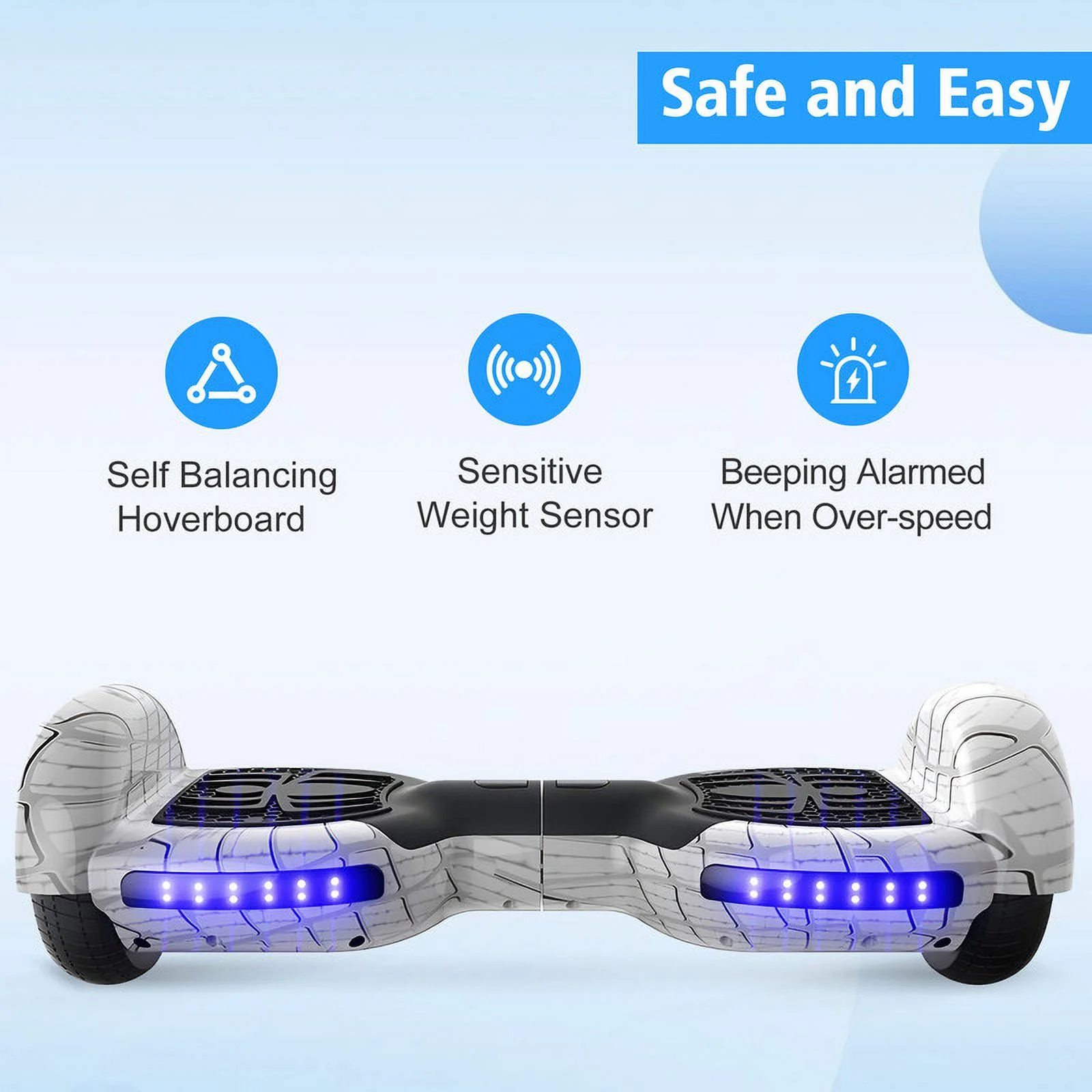 JOLEGE Hoverboard Go Kart Combo, 6.5