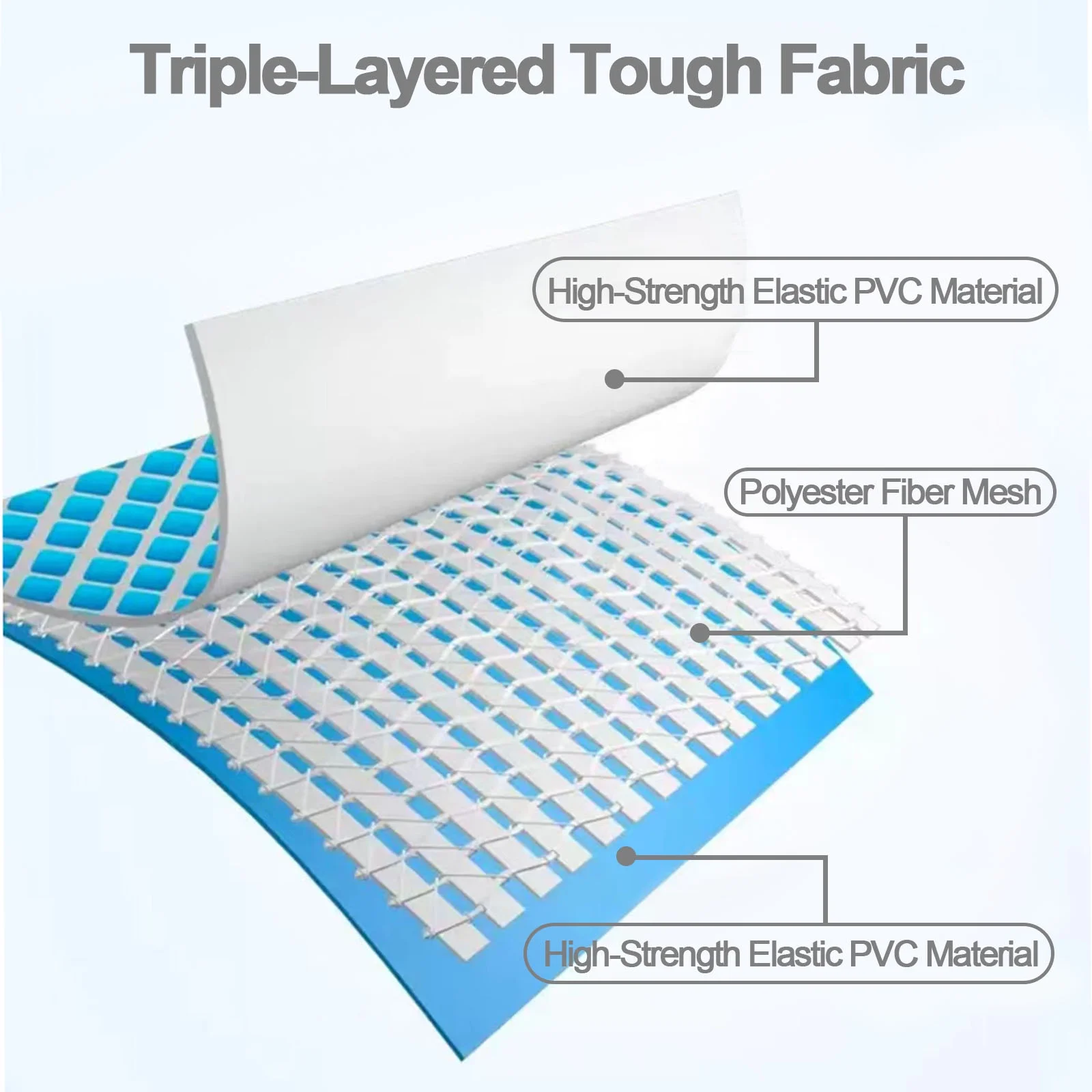 Honeydrill Above Ground Swimming Pools, Inflatable Top Ring Round Pool, Blue (10 ft x 30 in) - Womvr