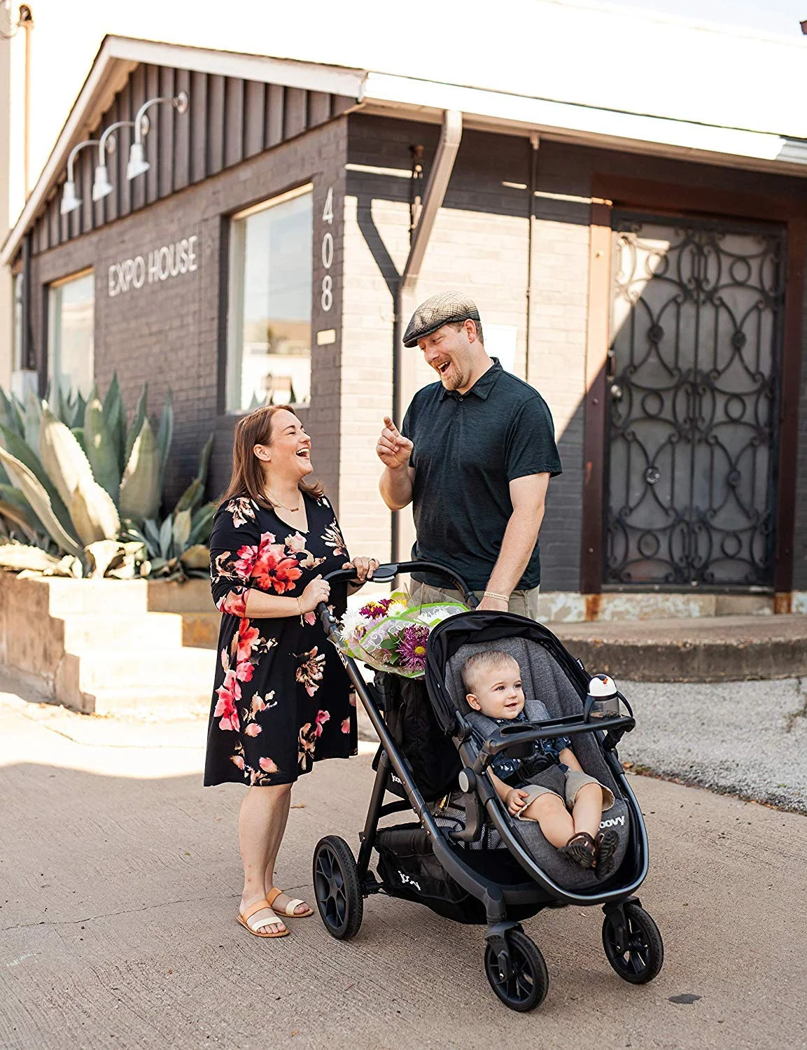 Joovy Qool Convertible Modular Single Double Triple Stroller, Gray Melange - Womvr