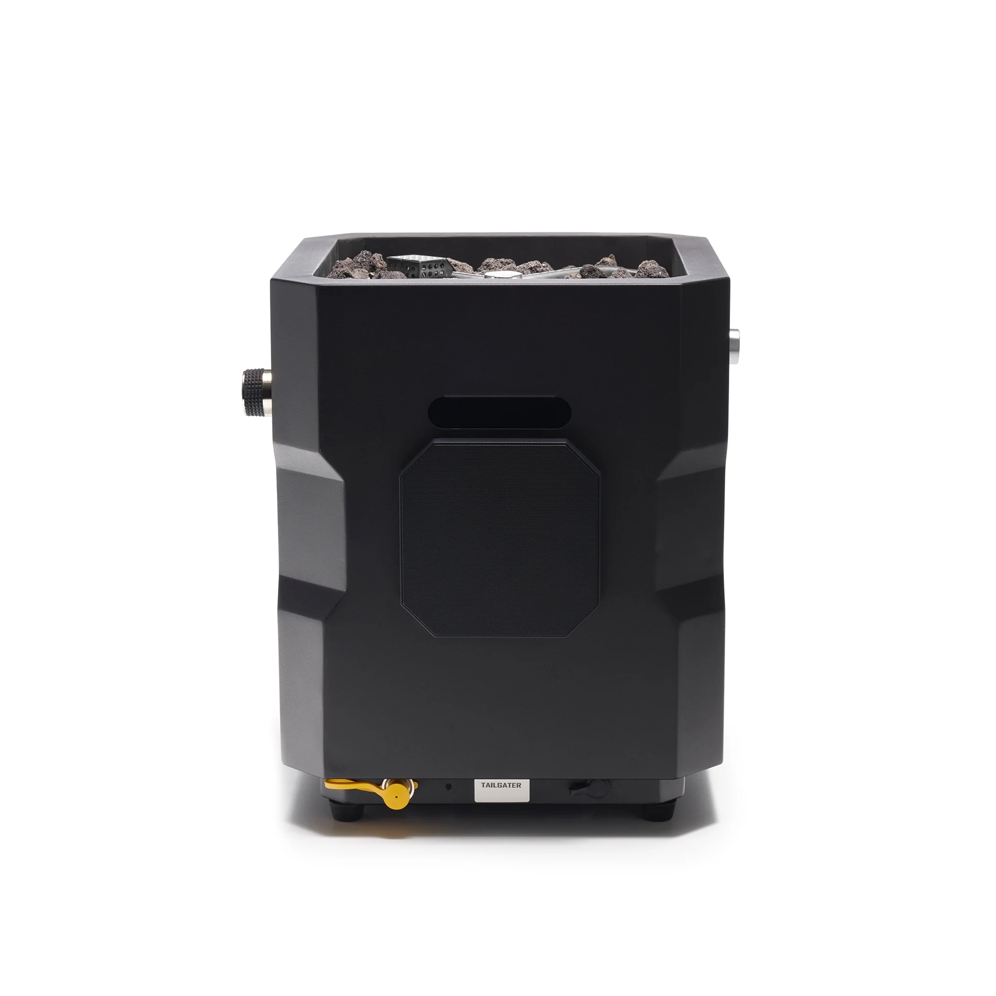 Ukiah Co Tailgater Portable Wireless Fire Pit with Speaker Sound System, Black - Womvr