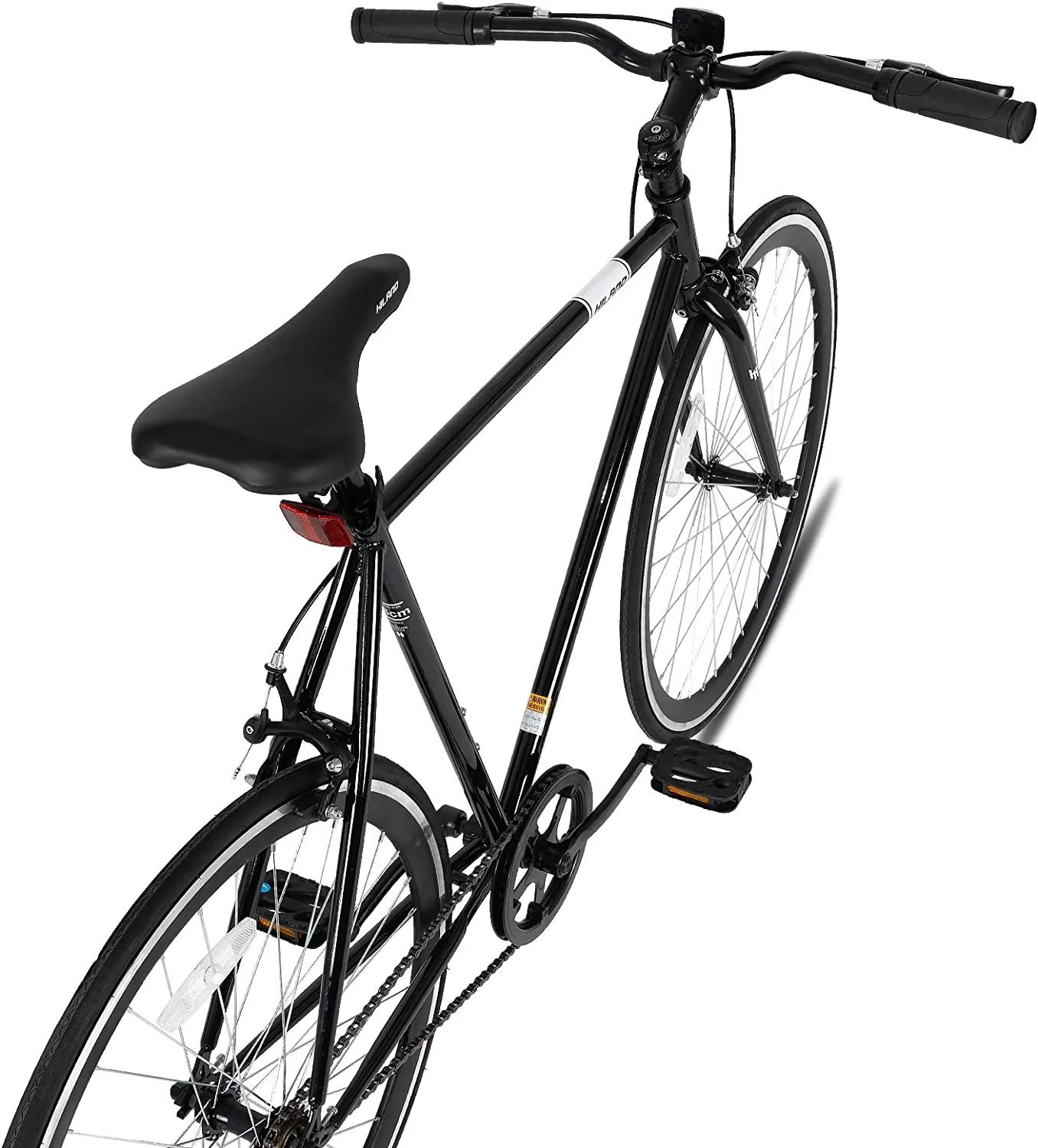 Hiland Road Bike, Single Speed Fixed Gear Bike with 700C Wheels, Commuter Bikes for Mens Womens Adult - Womvr