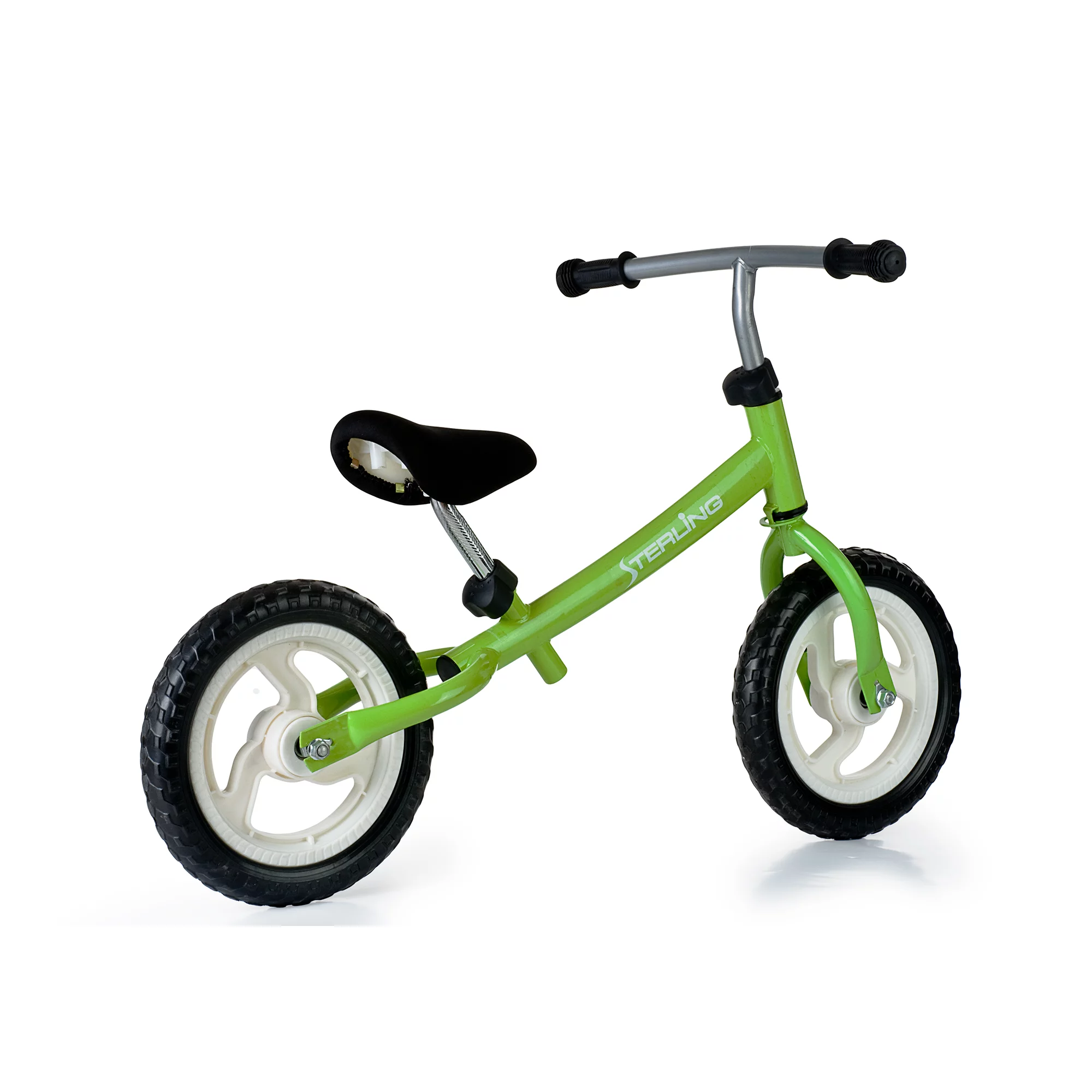 WonkaWoo Ride and Glide Mini-Cycle Balance Bike, Green, 12