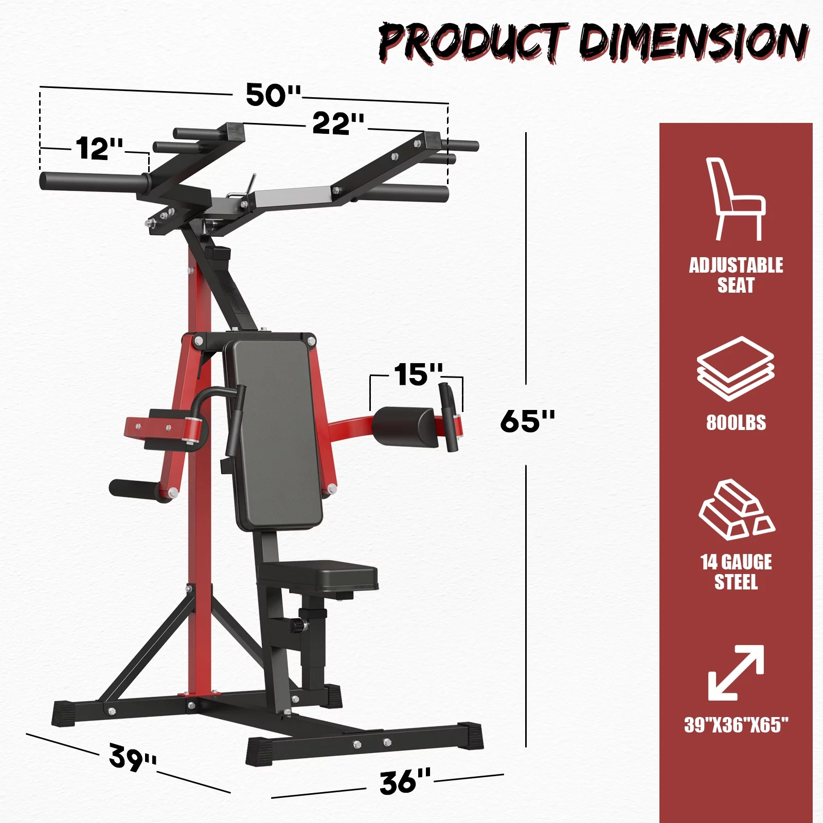 syedee Plate Loaded Deltoid and Shoulder Press Machine with Adjustable Seat and Backrest, 800 Weight Capacity Upper Body Machine for Shoulder Muscle - Womvr