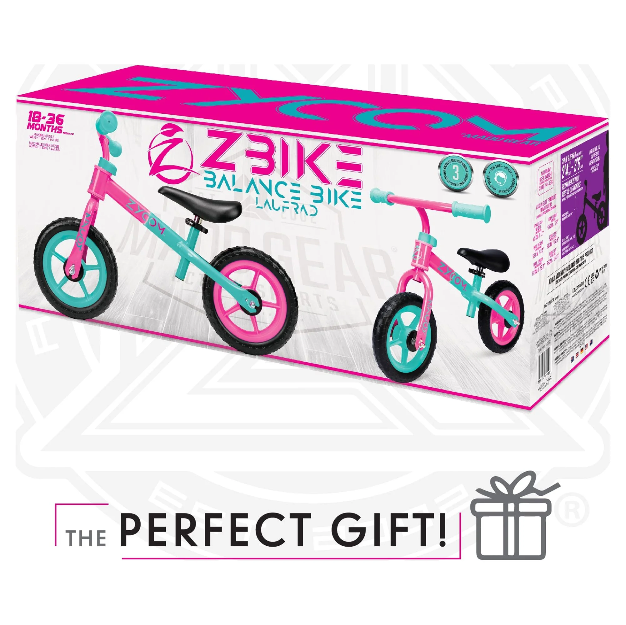 Madd Gear 10-inch Toddlers Balance Bike Lightweight Training Bike - Womvr