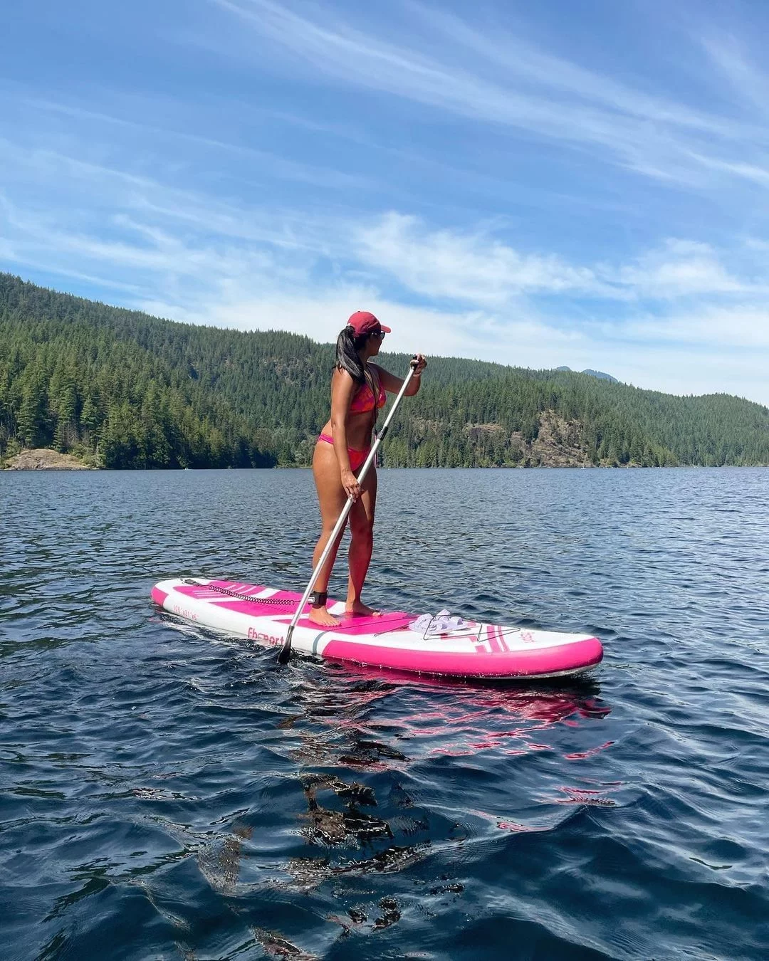 Fbsport 11ft Inflatable Paddle Board SUP, 6'' Thick W/Paddling Fins Pump & Accessories Pack, Green - Womvr