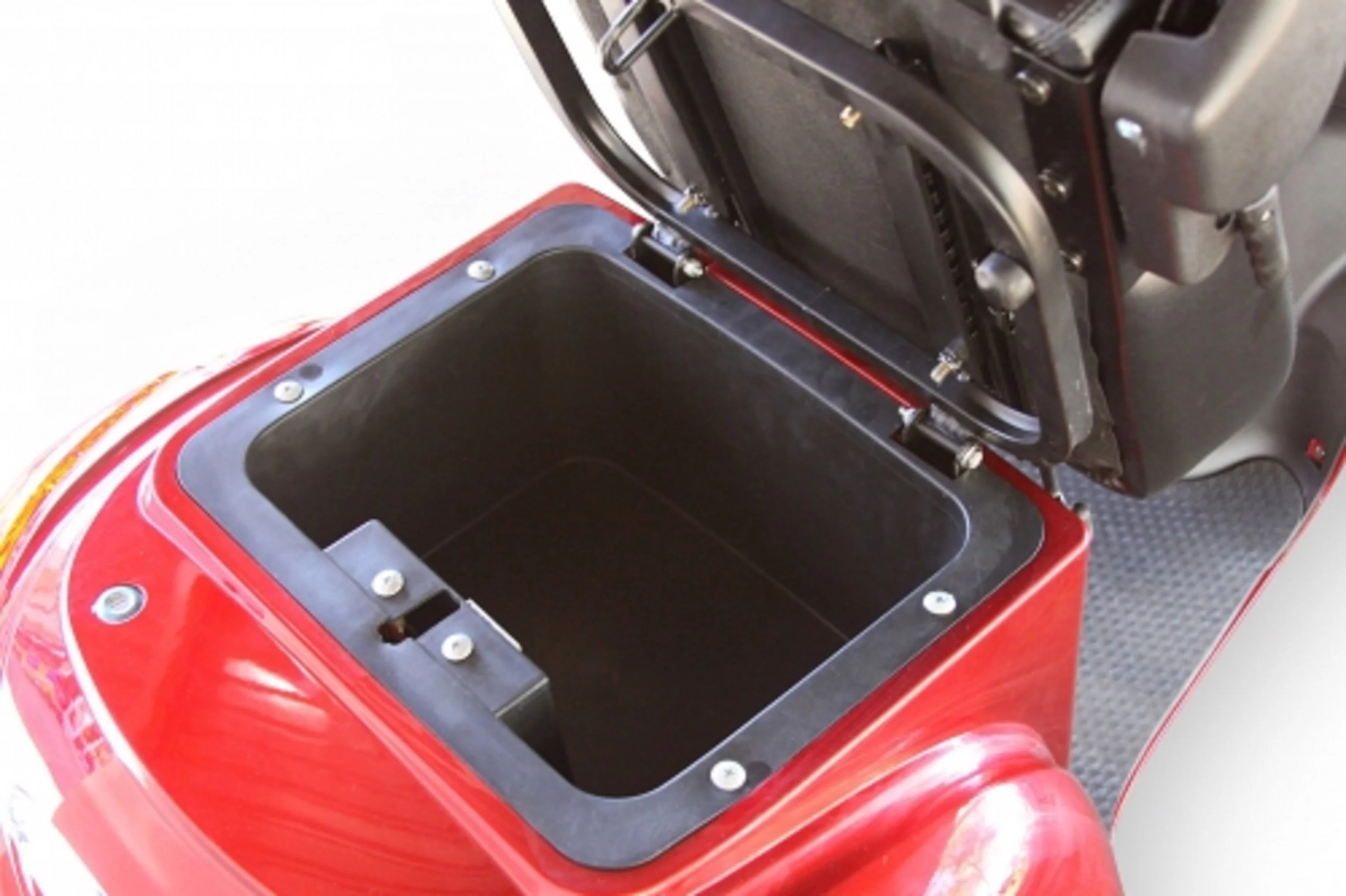 EWheels 3 Wheeled Wide Body Mobility Scooter w/ Anti Theft Alarm, Red - Womvr