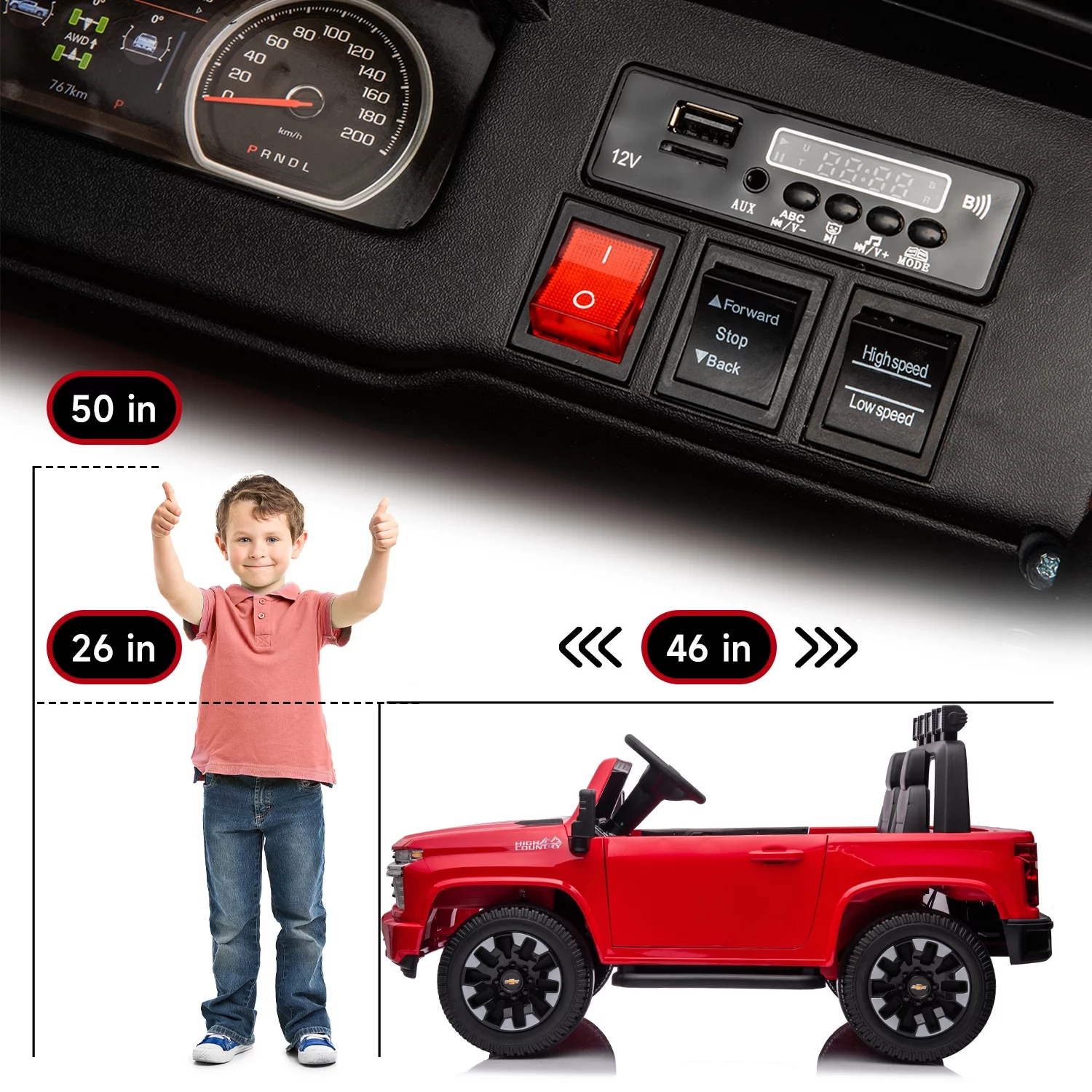 Track 7 24V Ride on Car, Licensed Silverado HD 2 Seater Electric Car for Boys Girls Age 3+, 24V Ride on Truck w/Remote Control, Music, ABC, Pink - Womvr