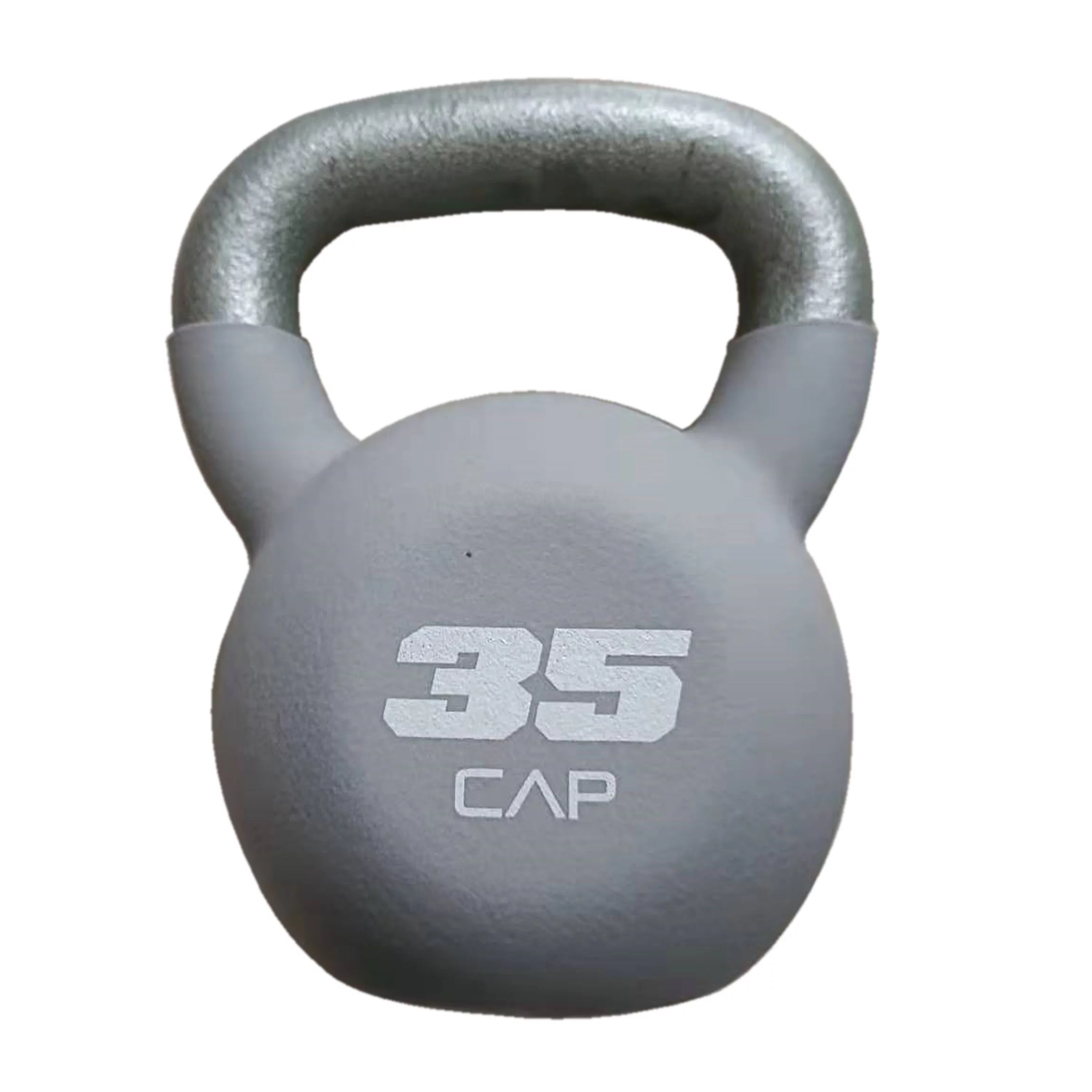 CAP, 10lb Neoprene Coated Kettlebell, Orange - Womvr