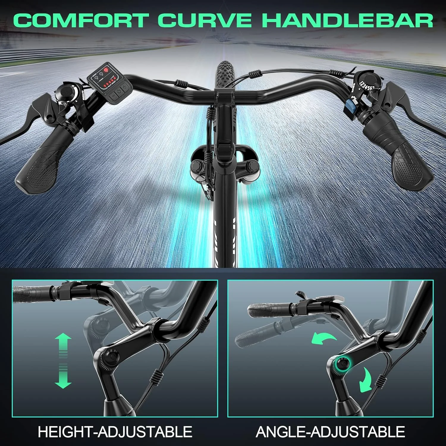 Vivi Electric Bike 26'' Electric Bike for Adults 500W Electric Bike with 48V Removable Battery, Electric Commuter Cruiser Bike 20MPH & 50 Mile City Electric Bike with Cruise Control - Womvr