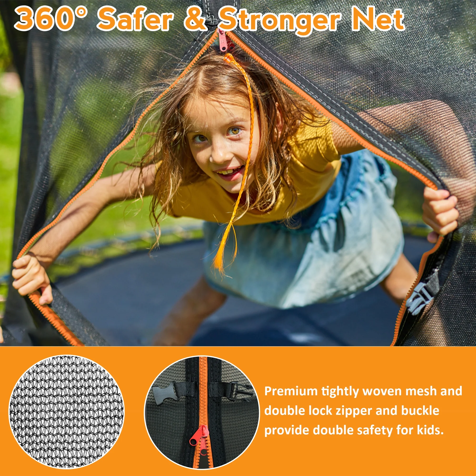 KOFUN Trampoline with Basketball Hoop, 8FT 10FT 12FT 14FT 15FT 16FT Trampoline with Enclosure, Anchors Kit, Ladder, Heavy Duty Backyard Trampoline for Kids Adults, Galvanized Anti-Rust Coating, Black - Womvr