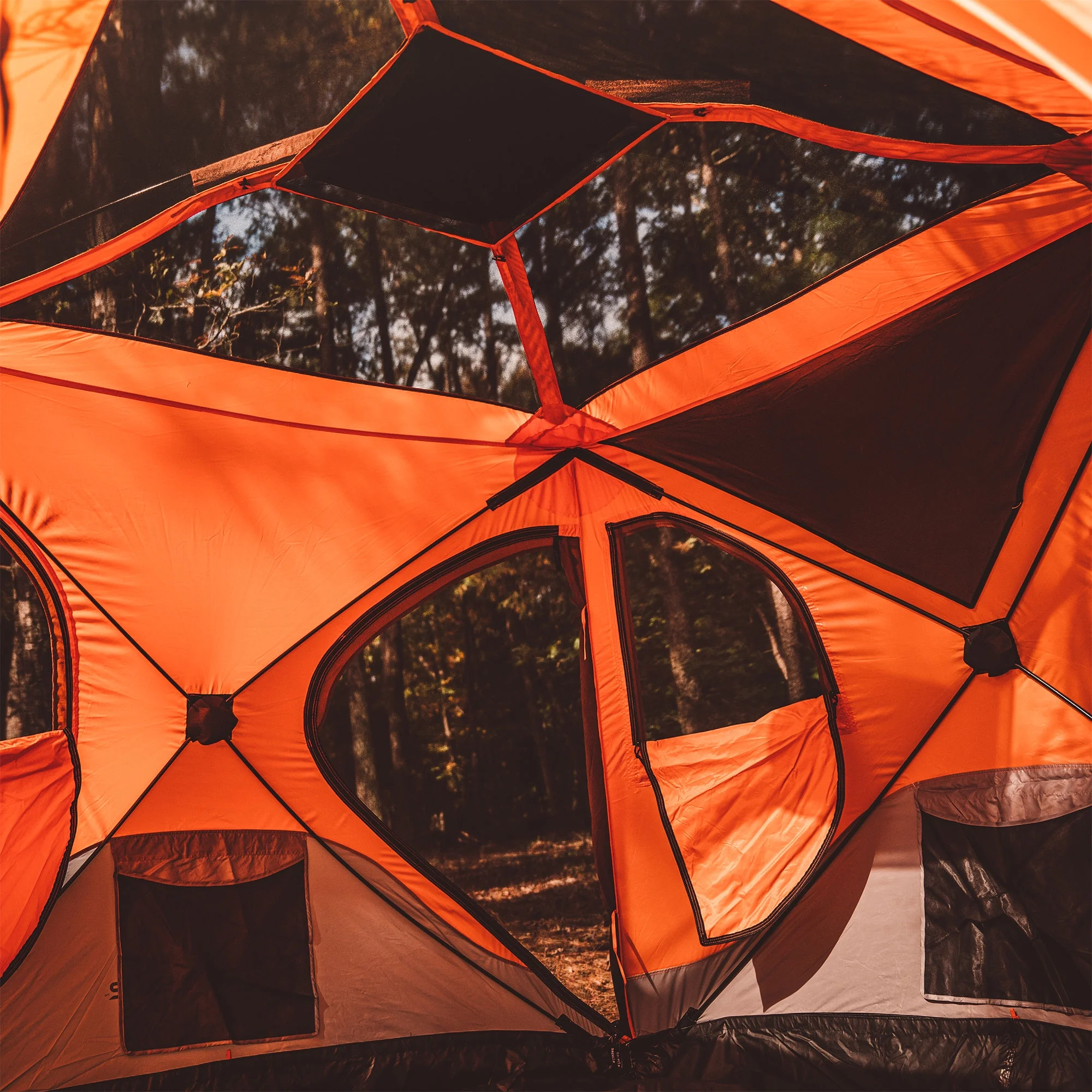 Gazelle Tents? T4 Portable Hub Tent, 4-Person, Sunset Orange, 22272 - Womvr