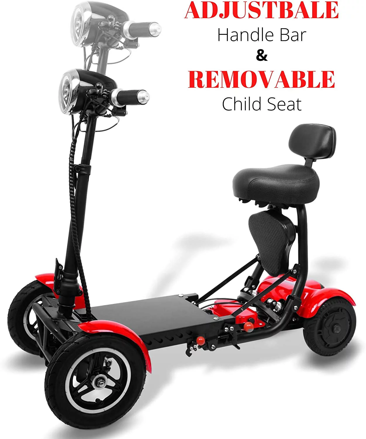 Ephesus S5 — Electric |Foldable, Lightweight, Battery Power| Four-Wheel Mobility Scooter - Womvr