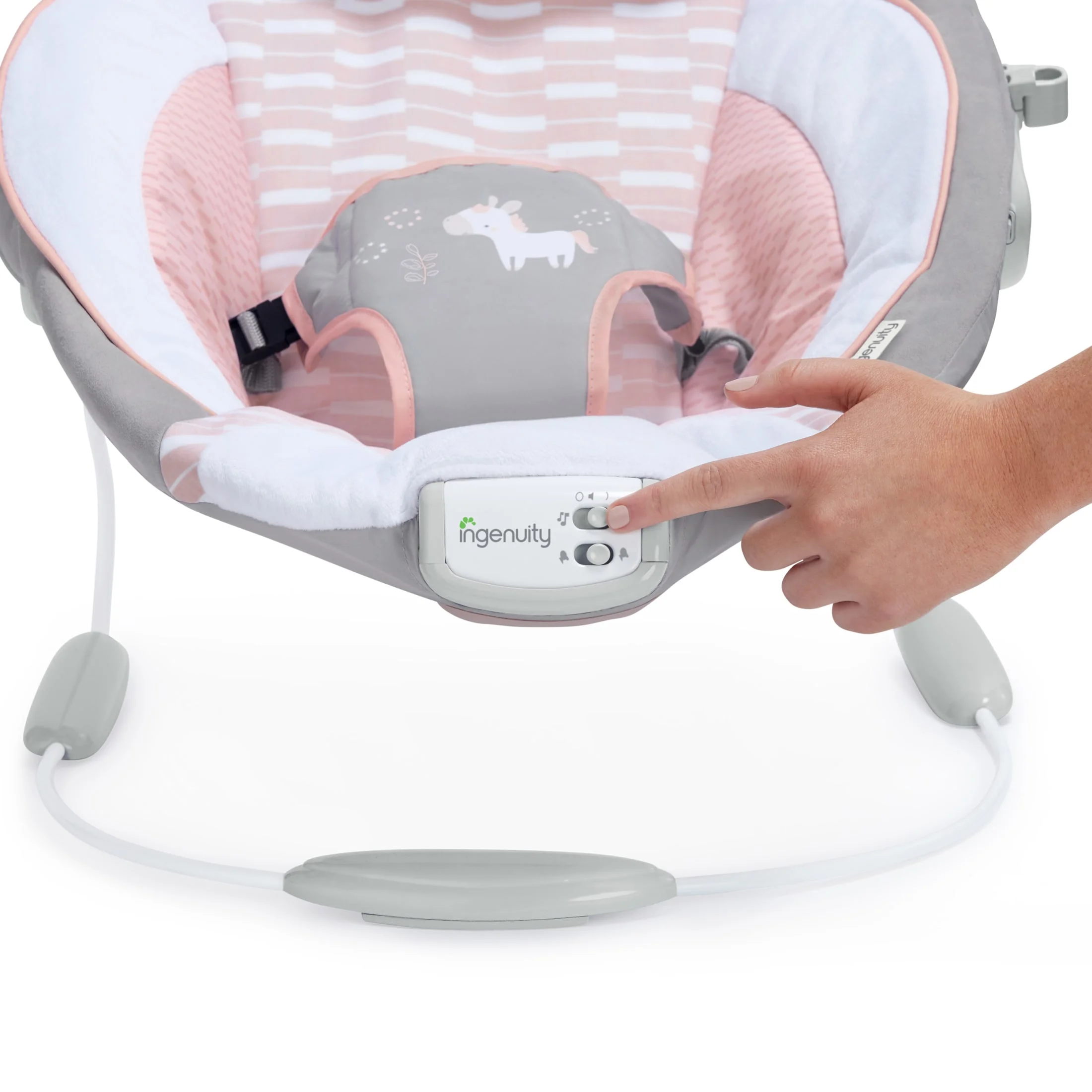 Ingenuity Soothing Baby Bouncer with Vibrating Infant Seat & Music - Morrison (Unisex) - Womvr