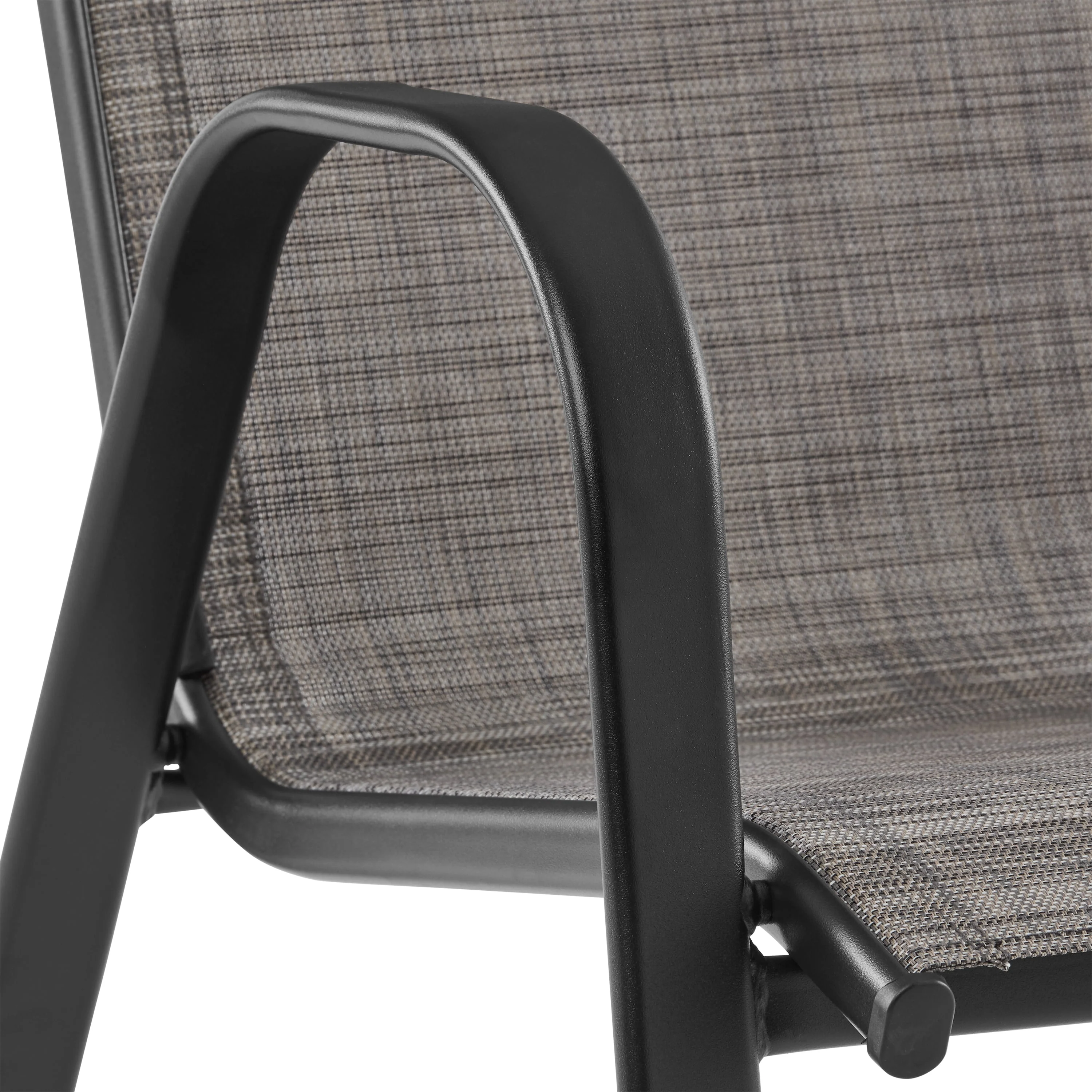 Mainstays Heritage Park Steel Stacking Chair (1 Pack), Grey - Womvr