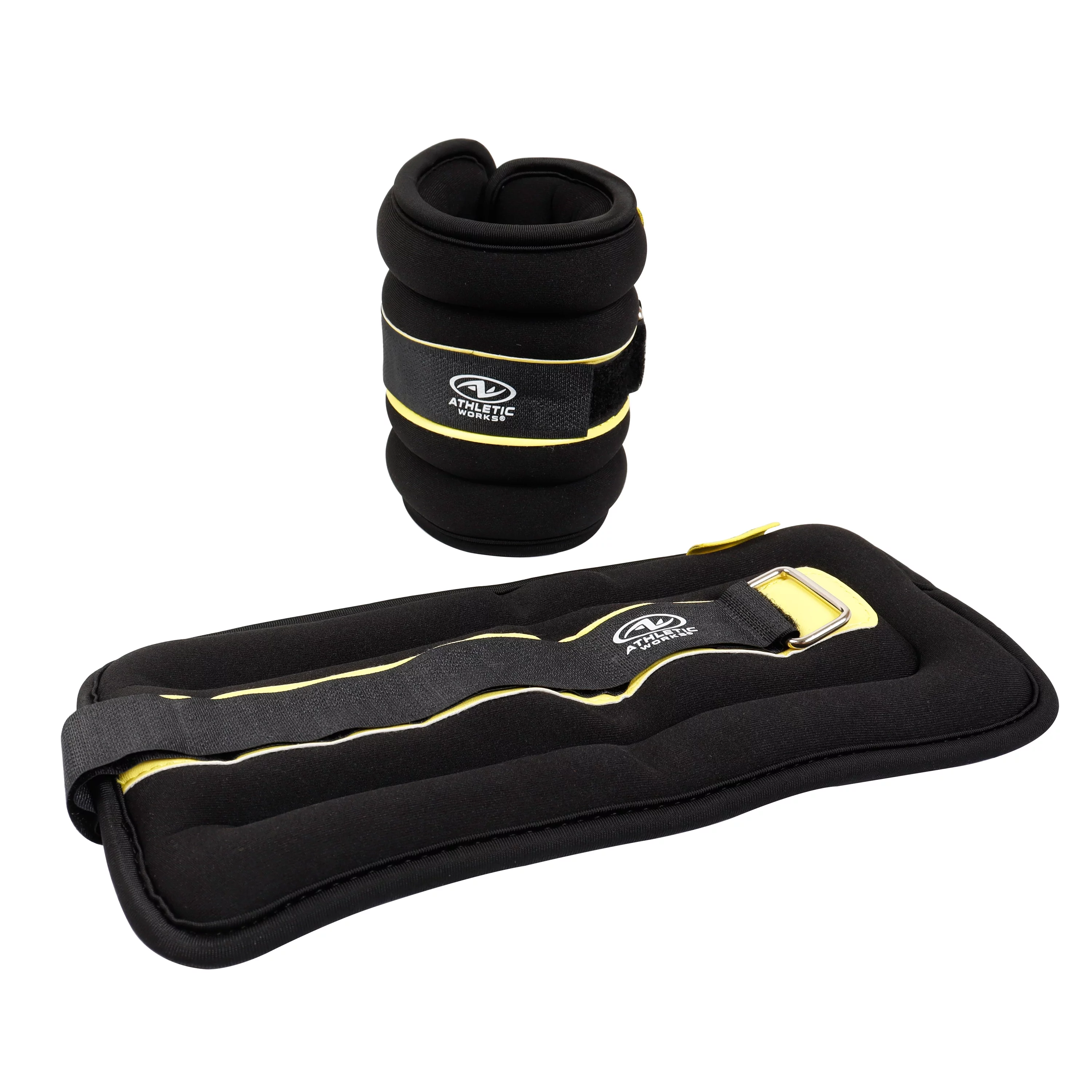 Athletic Works 5lb Pair Ankle & Wrist Weights (2pcs, Each One is 2.5LBS), Adjustable Strap - Womvr